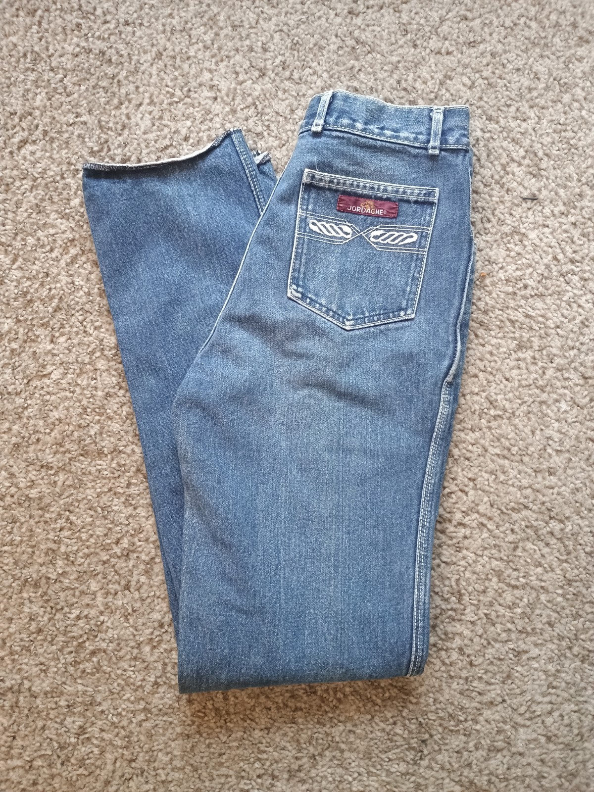 VINTAGE 1980\'s JORDACHE HORSE HEAD MADE IN USA BLUE JEANS sz 30 x 34 VINTAGE 1980\'s JORDACHE HORSE HEAD MADE IN USA BLUE JEANS sz 30 x 34