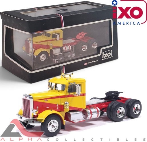 IXO U64TR012 1:64 1963 PETERBILT 281 (YELLOW & RED) CUSTOM DIECAST
