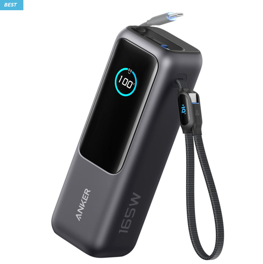 Anker 25K 165W Power Bank, 25000mAh 100W Fast Charging, Silver/Black 100% new Anker 25K 165W Power Bank, 25000mAh 100W Fast Charging, Silver/Black 100% new