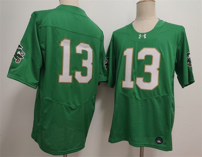 Men\'s Notre Dame Fighting Irish #13 CJ Carr 2026 Limited Stitched Jersey - Green