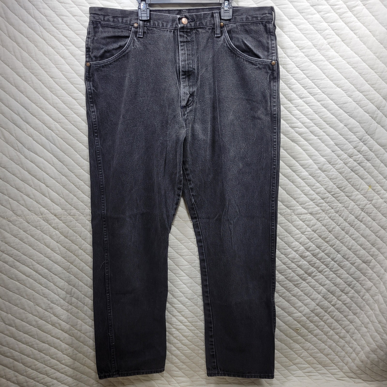 Vintage Wrangler Jeans Mens 38x34 Black Cowboy Cut 31MWZWK USA Made