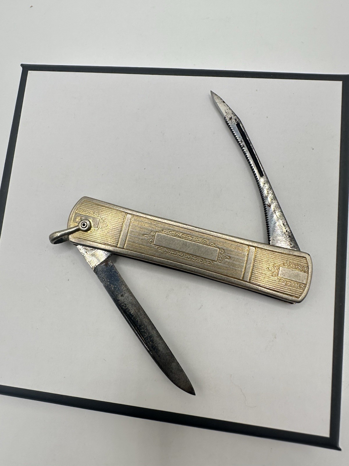 VTG D.F. Briggs Co. Pocket Knife Watch Fob Estate Sale Signed Repair Read VTG D.F. Briggs Co. Pocket Knife Watch Fob Estate Sale Signed Repair Read