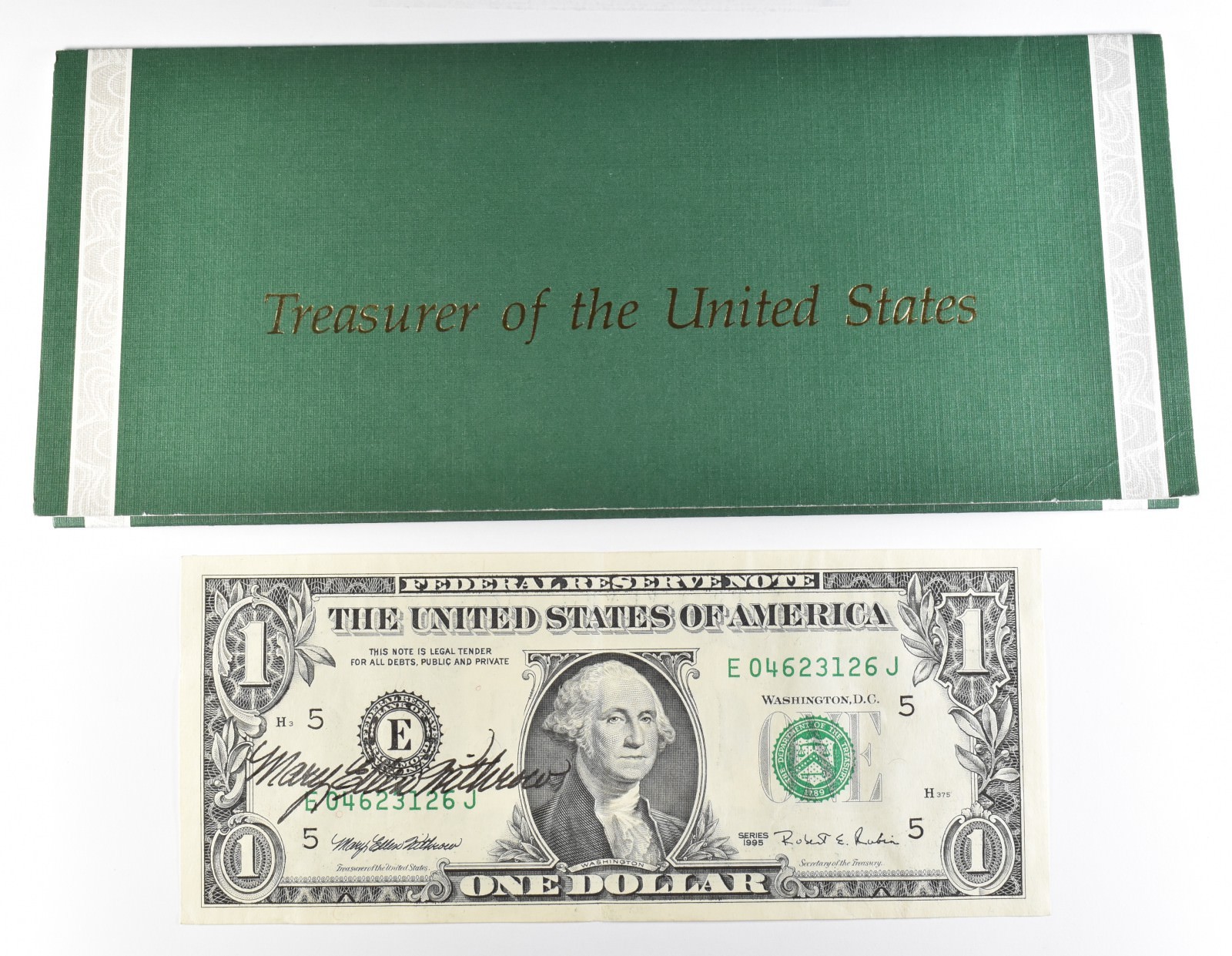 1995 $1 Richmond VA FRN Green Seal Courtesy Signature *0937 1995 $1 Richmond VA FRN Green Seal Courtesy Signature *0937