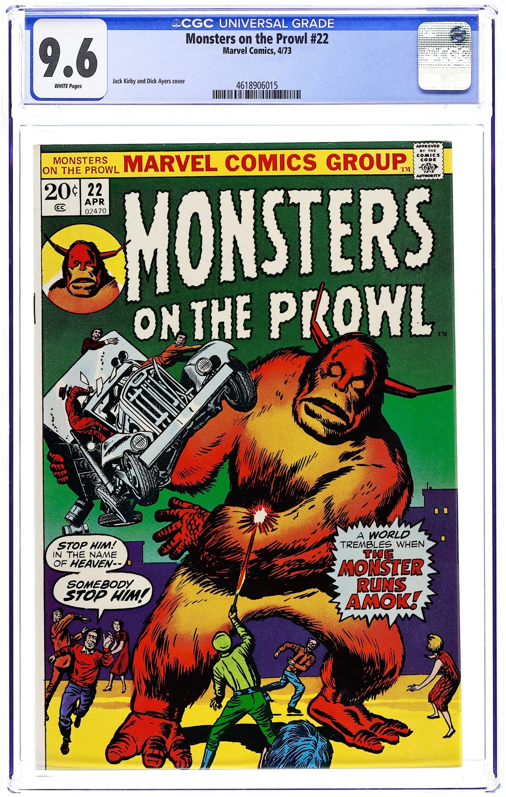 Monsters on the Prowl #22 CGC 9.6 1973 4618906015