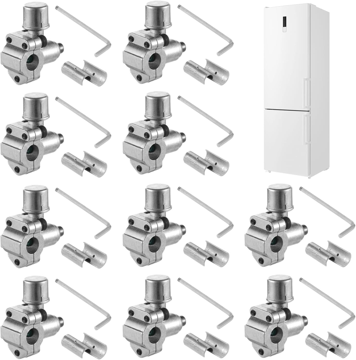 10 Pcs Bullet Piercing Valves BPV-31 Piercing Valve for Refrigerators HVAC Co...