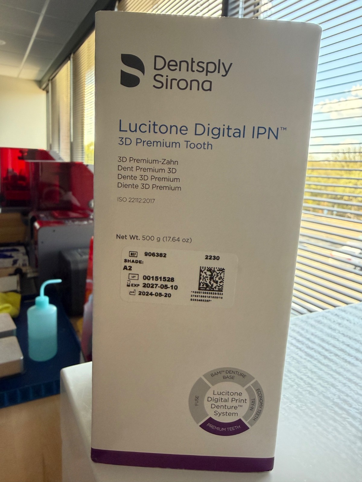Dentsply Sirona: Lucitone Digital IPN- 3D Premium Tooth- Shade A2