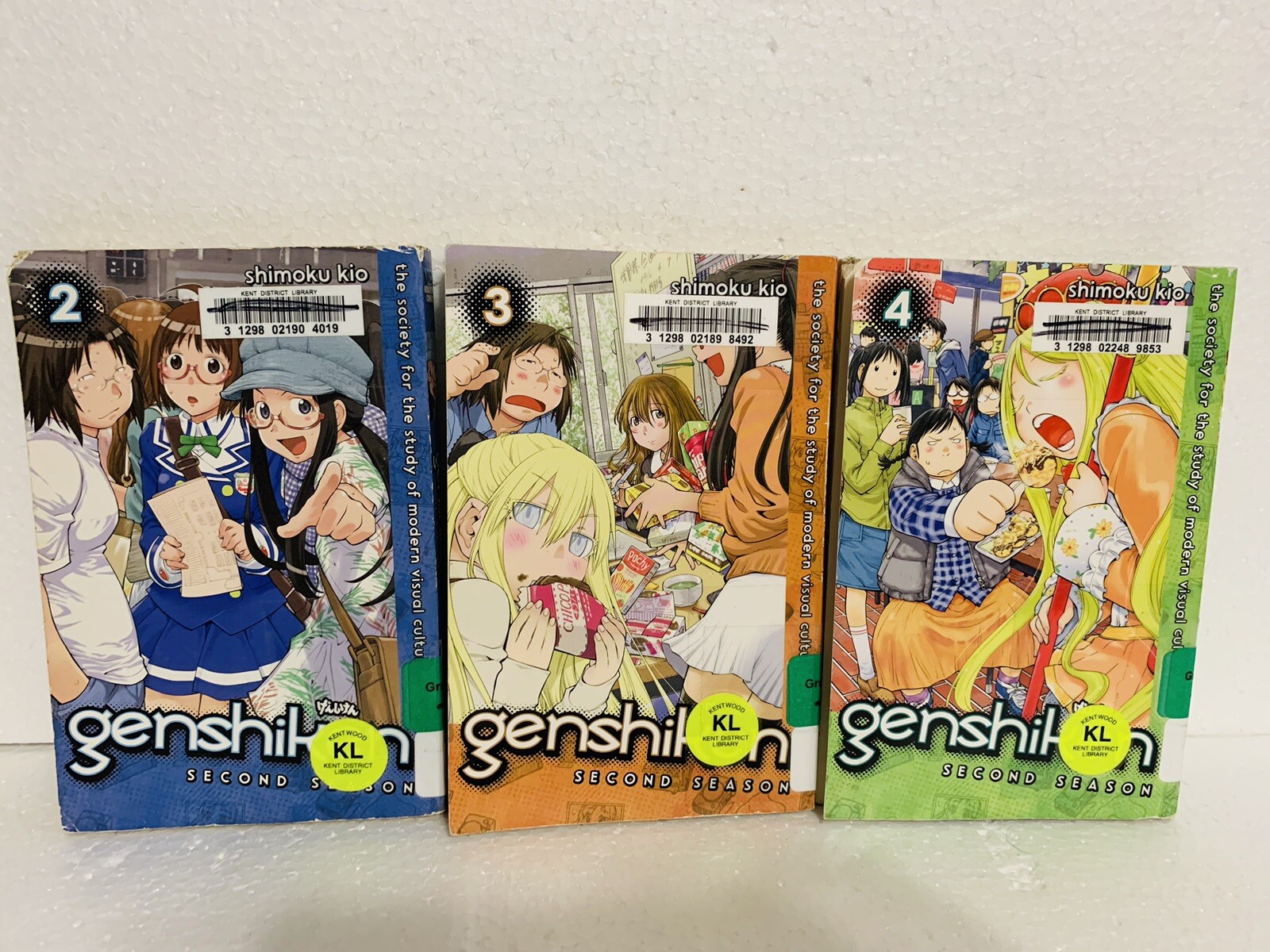 Genshiken Second Season Manga Volume 2-4 English—Ex-library Copies Genshiken Second Season Manga Volume 2-4 English—Ex-library Copies