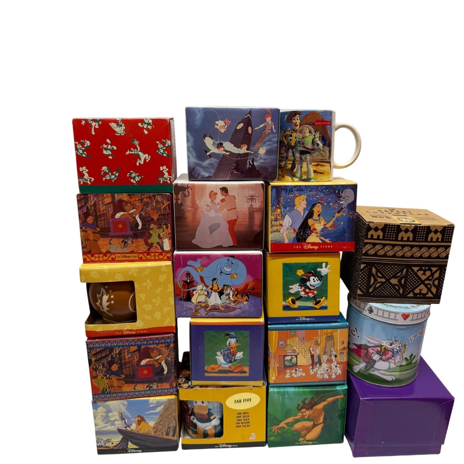 18 pc set Vintage Disney Store MUG COLLECTION NEW