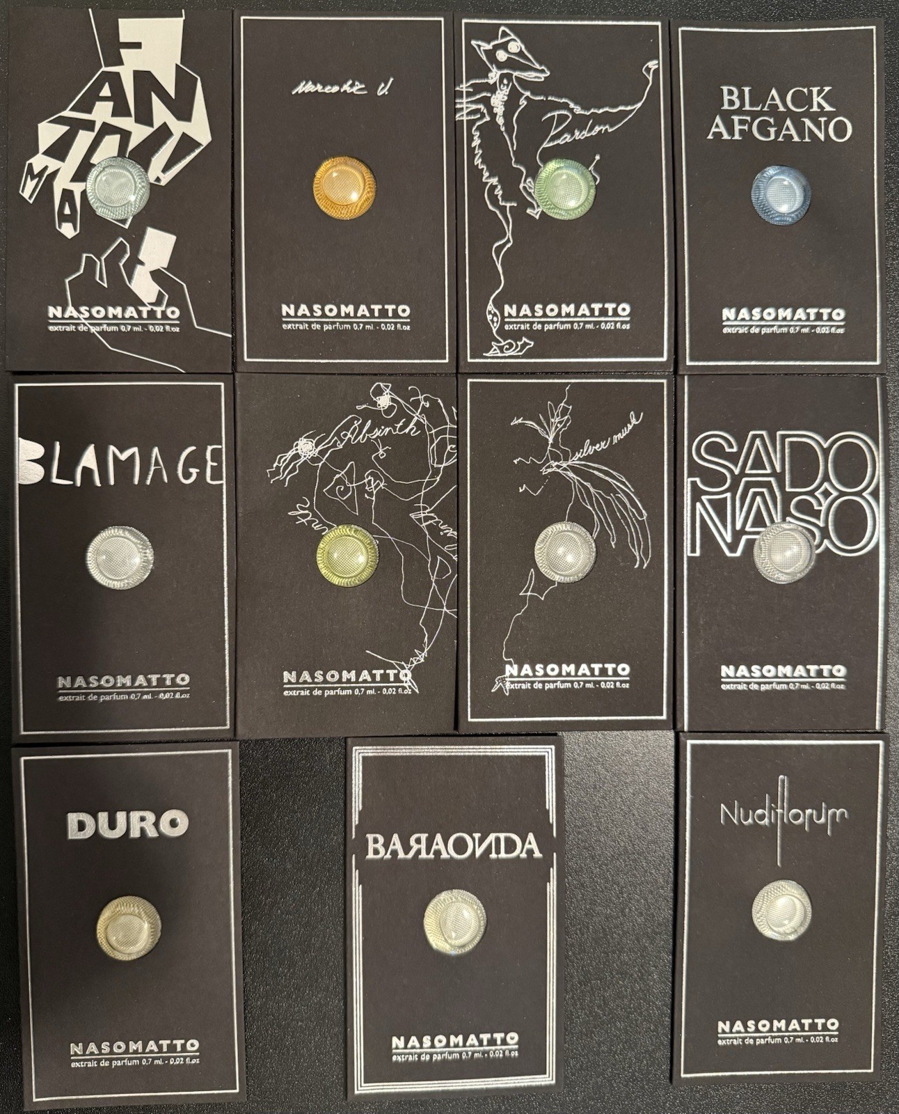 Nasomatto 11 Original Perfume Samples - New & Sealed