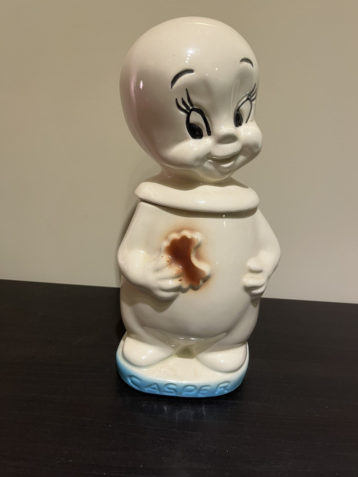 Casper the Friendly Ghost Vintage Cookie Jar By American Bisque USA 1961 RARE
