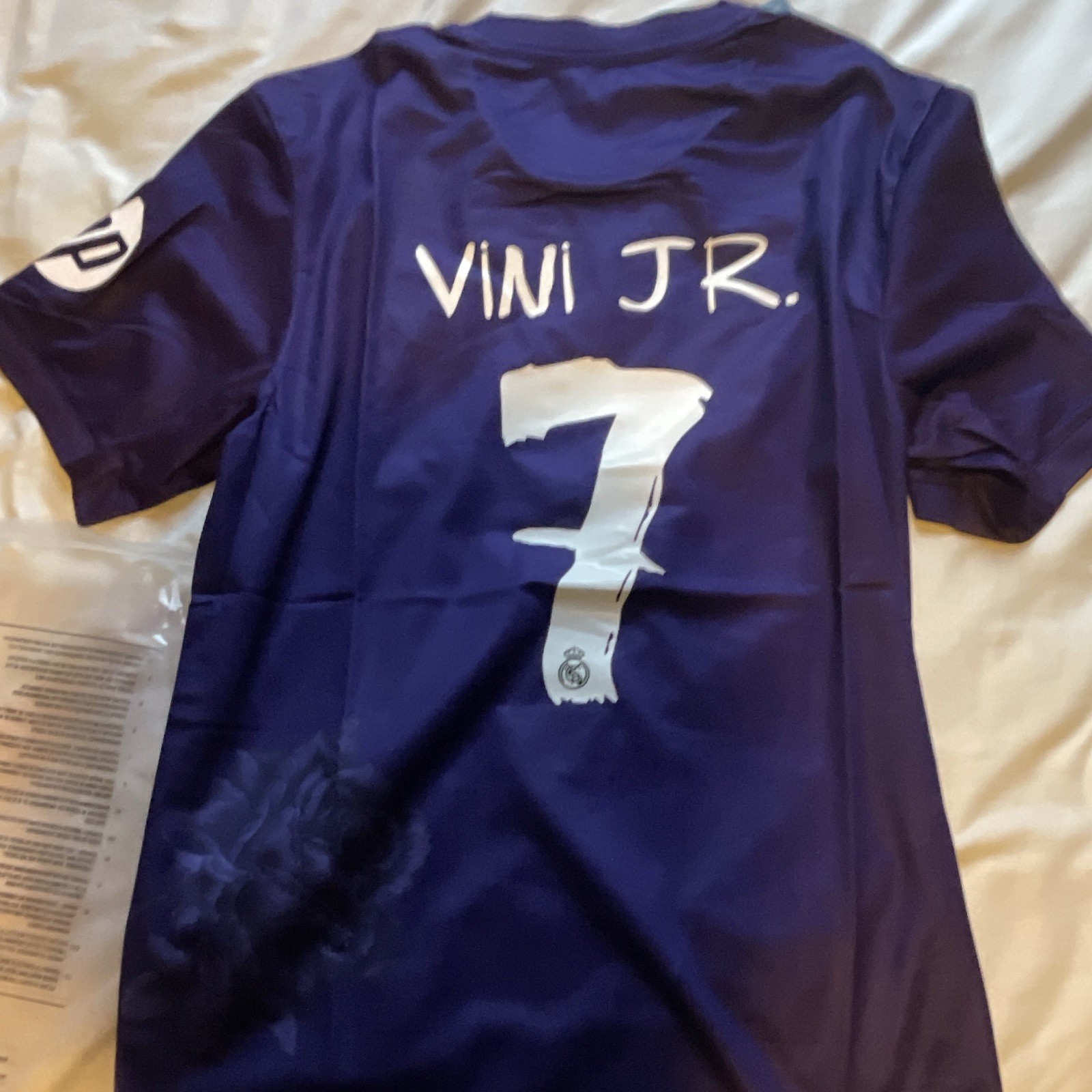adidas Y-3 Real Madrid Vini Jr. #7 Purple Soccer Jersey Men’s L