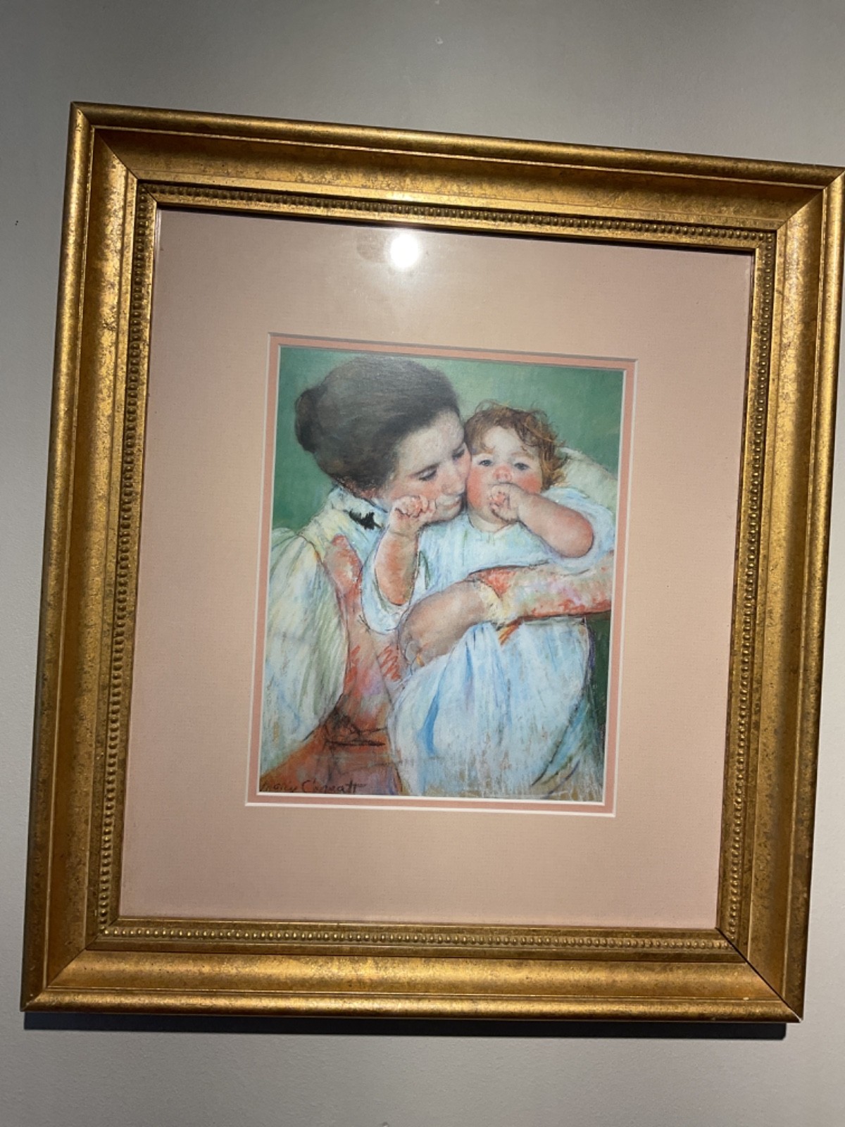Mary Cassatt Mother and Child  Professionally Framed  Vintage Print 14\