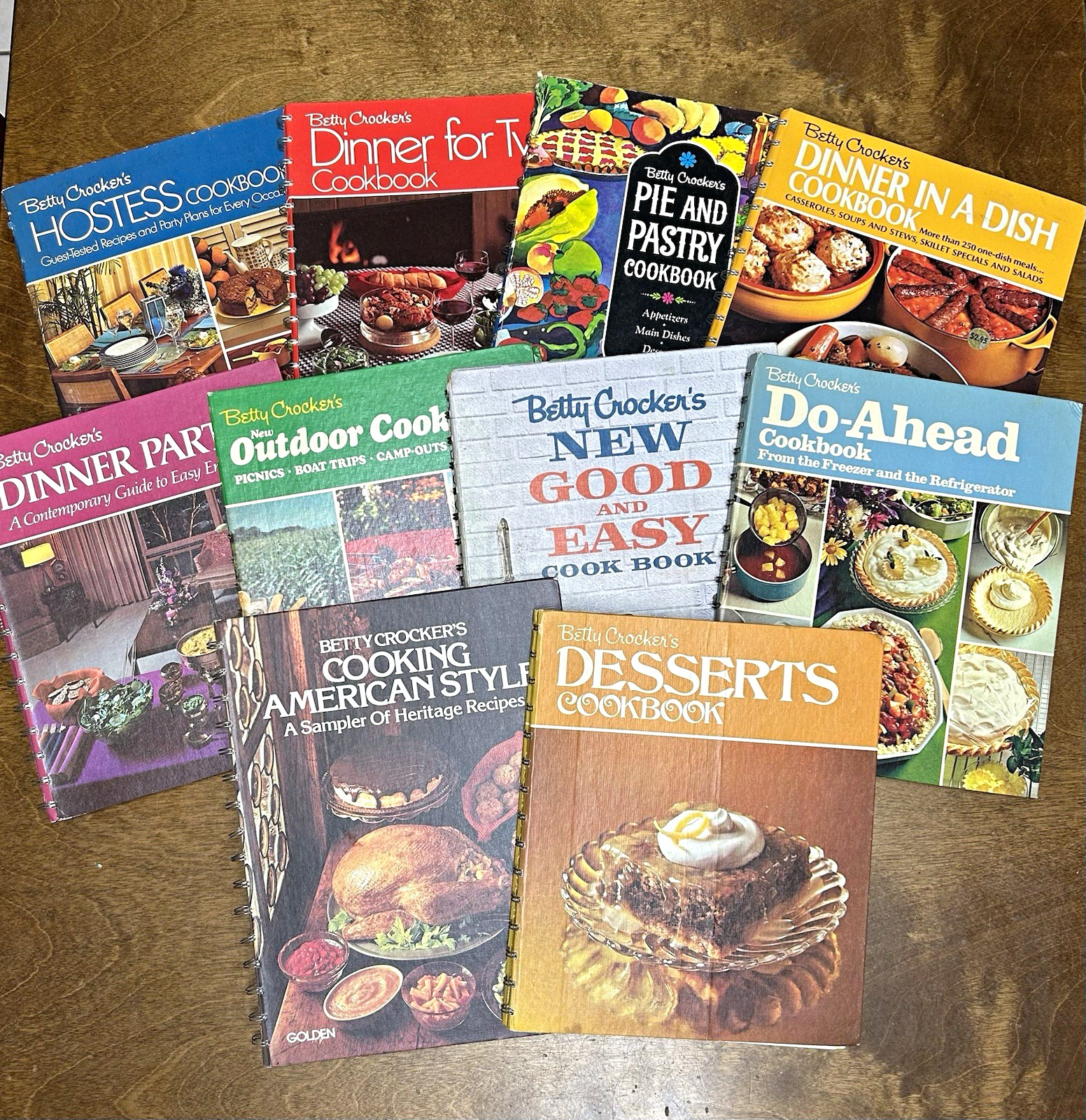Betty Crocker’s Lot of 10 Vintage Spiral Bound Cookbooks Betty Crocker’s Lot of 10 Vintage Spiral Bound Cookbooks
