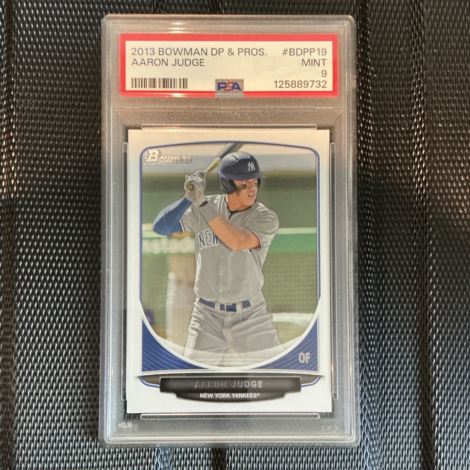 2013 Bowman Draft Picks & Prospects Aaron Judge RC Insert BDPP19 PSA 9 Yankees 2013 Bowman Draft Picks & Prospects Aaron Judge RC Insert BDPP19 PSA 9 Yankees