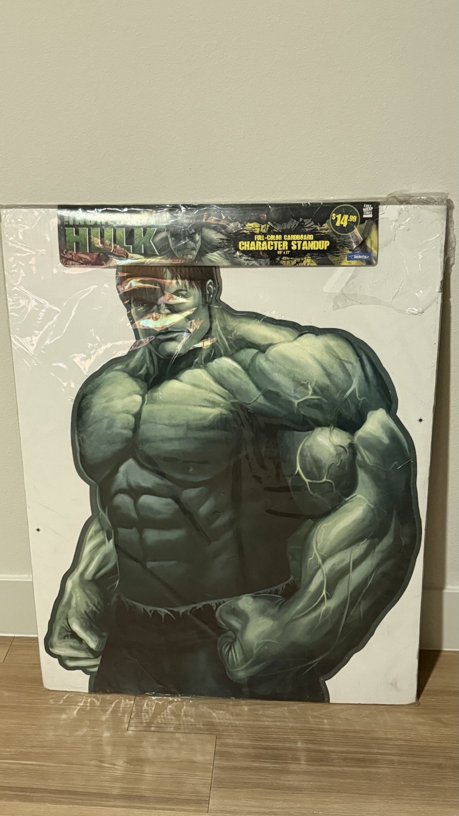 Brand New Sealed 2008 The Incredible Hulk Ed Norton Cardboard, Cut Out Standup