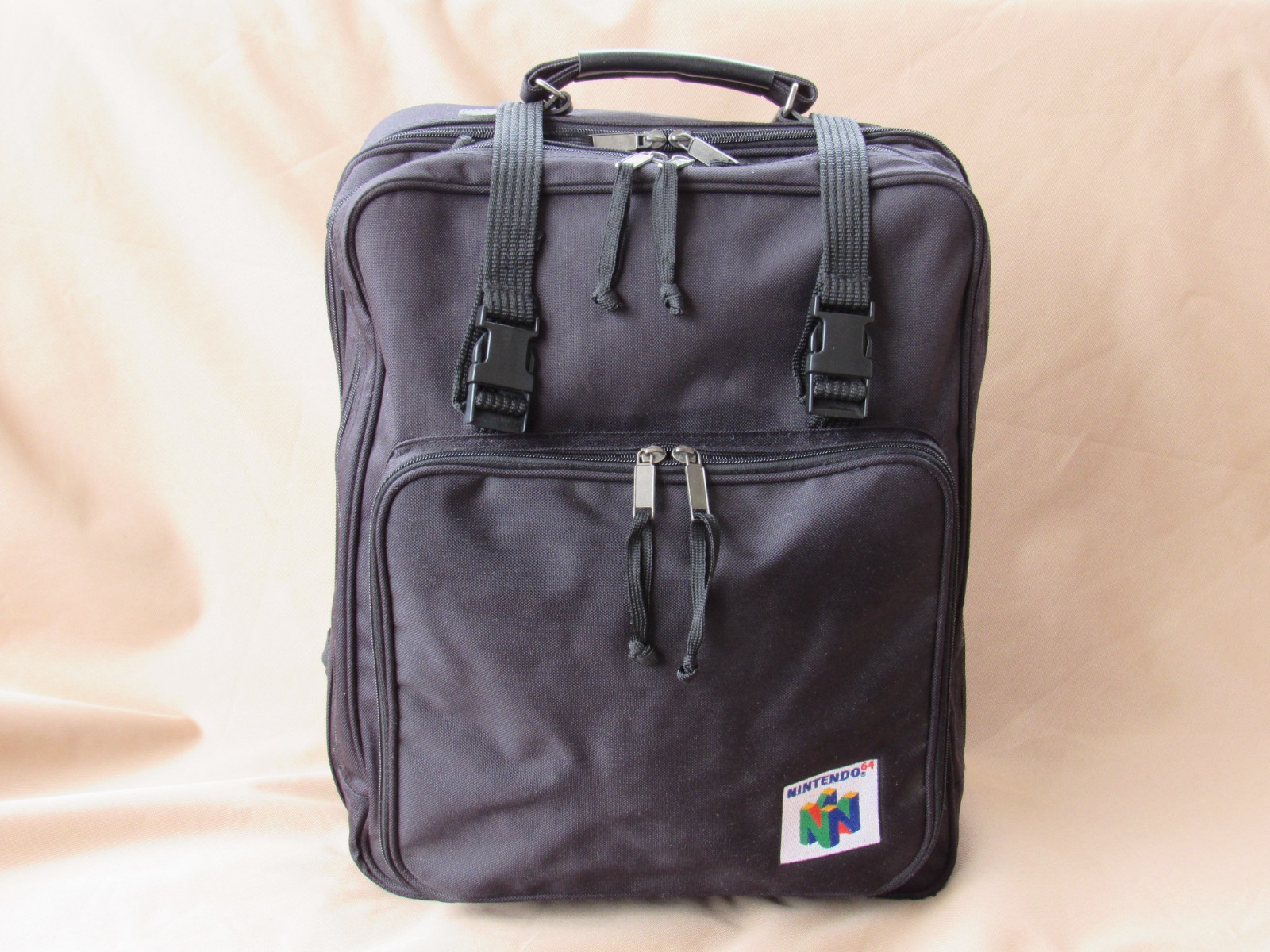 Vintage Original Nintendo 64 N64 Console Travel Bag Backpack Black 1990’s Clean