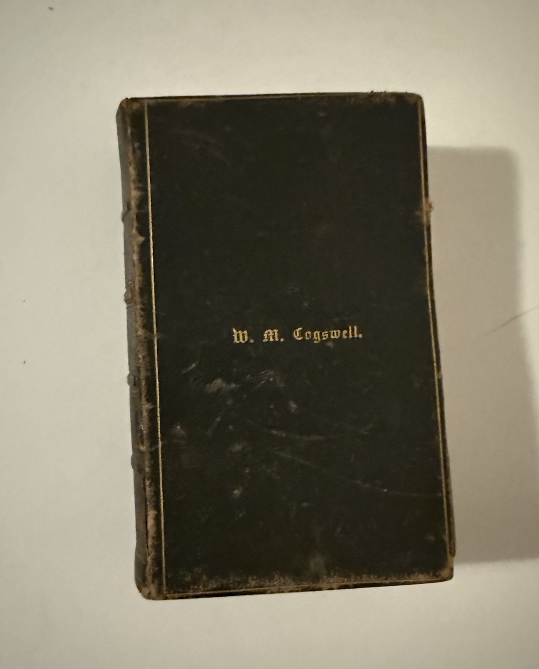 RARE 1857 Service and Hymn Book of Worship 7th Ed. W Cogswell Civil War Colonel