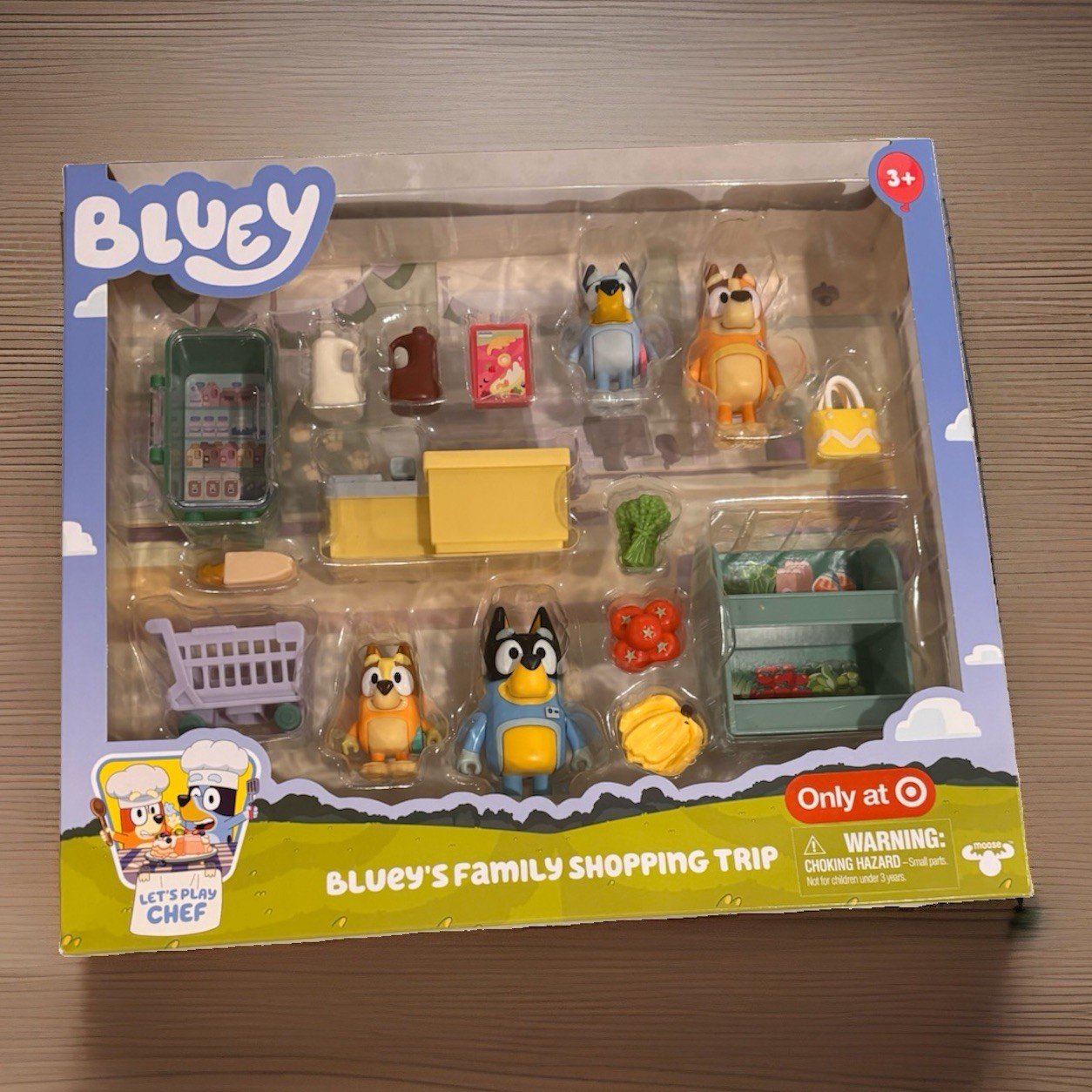 Bluey’s Family Shopping Trip, Let’s Play Chef Set, Brand New Bluey’s Family Shopping Trip, Let’s Play Chef Set, Brand New