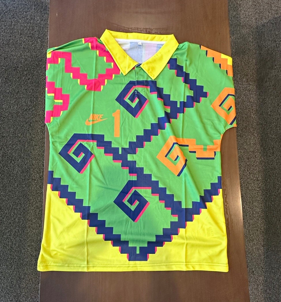 Short Sleeve Soccer Jersey Jorge Campos Goalkeeper Retro Vintage 1995-1996 #1 Short Sleeve Soccer Jersey Jorge Campos Goalkeeper Retro Vintage 1995-1996 #1