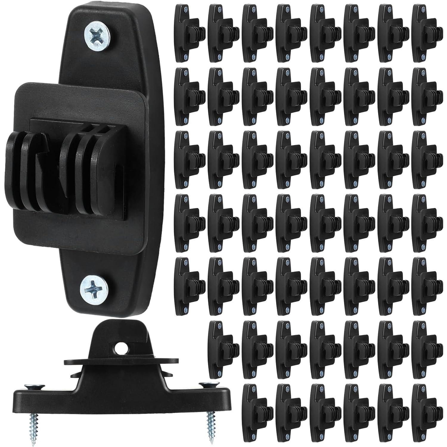 Black Electric Wire Fence Insulators 100 Pcs Wood Post Fence Insulator Set