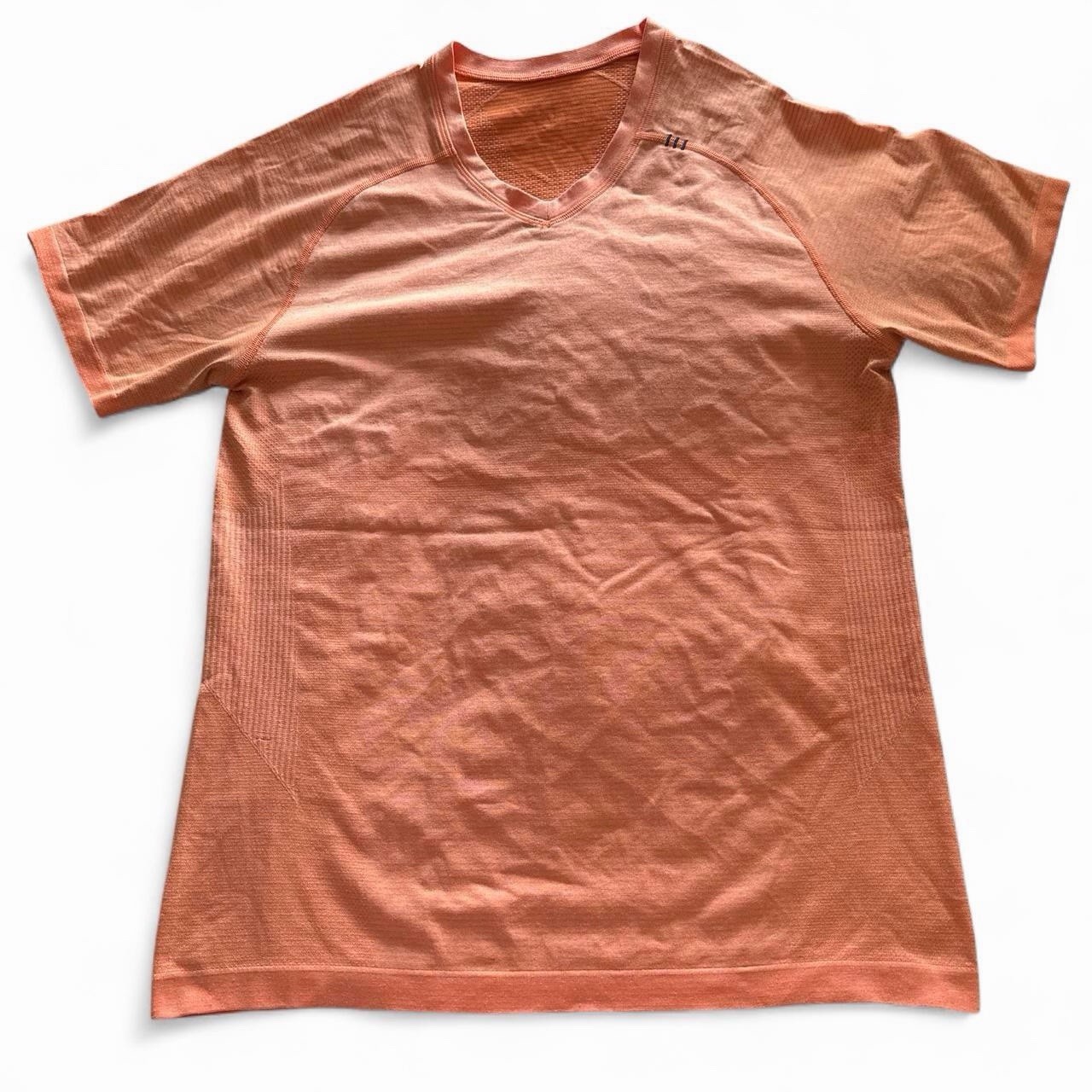 Lululemon Men\'s Orange Workout Shirt