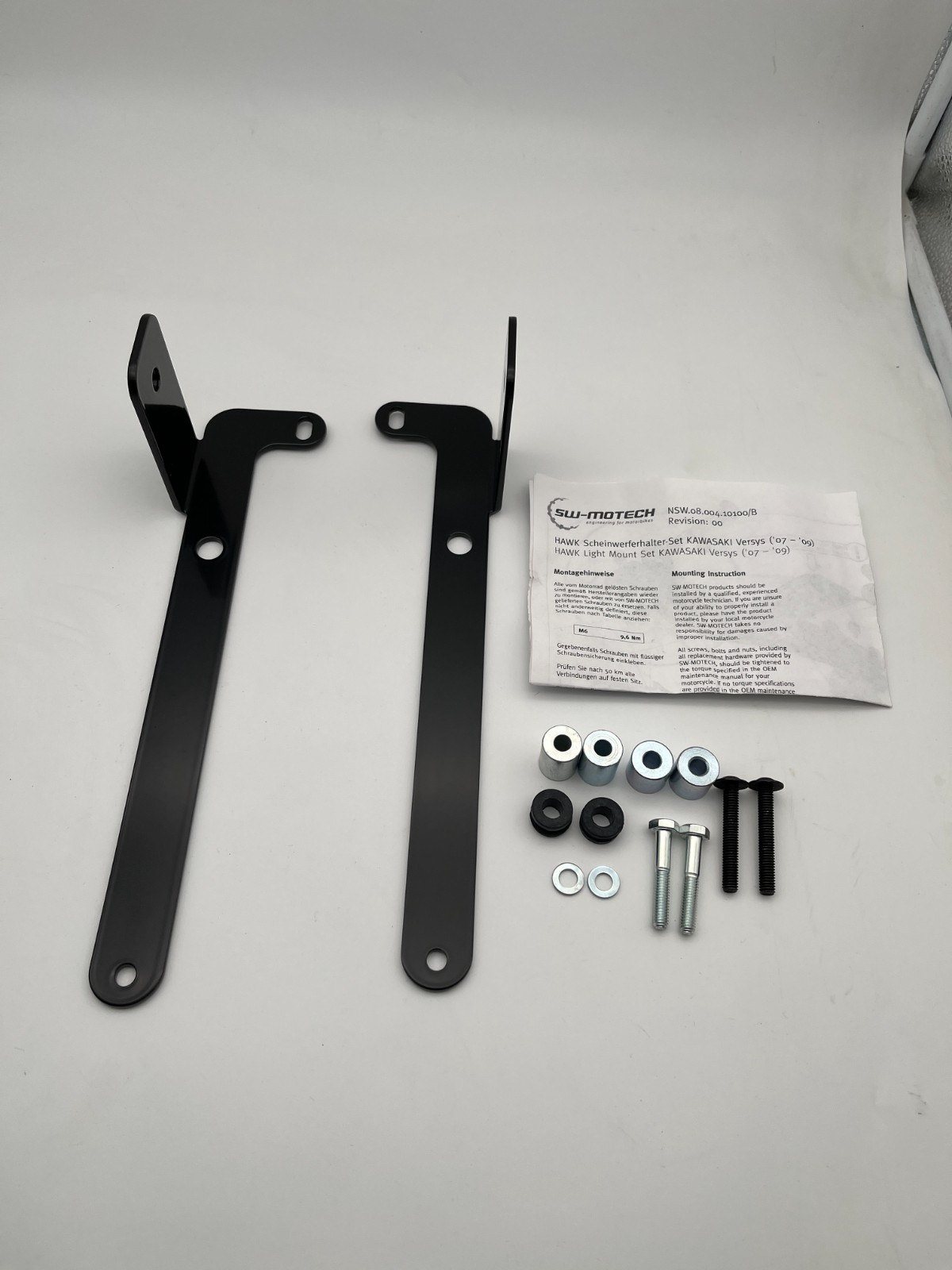 SW MOTECH Hawk Headlight Bracket Set Kawasaki Versys 650 2007-2009 #35271 SW MOTECH Hawk Headlight Bracket Set Kawasaki Versys 650 2007-2009 #35271
