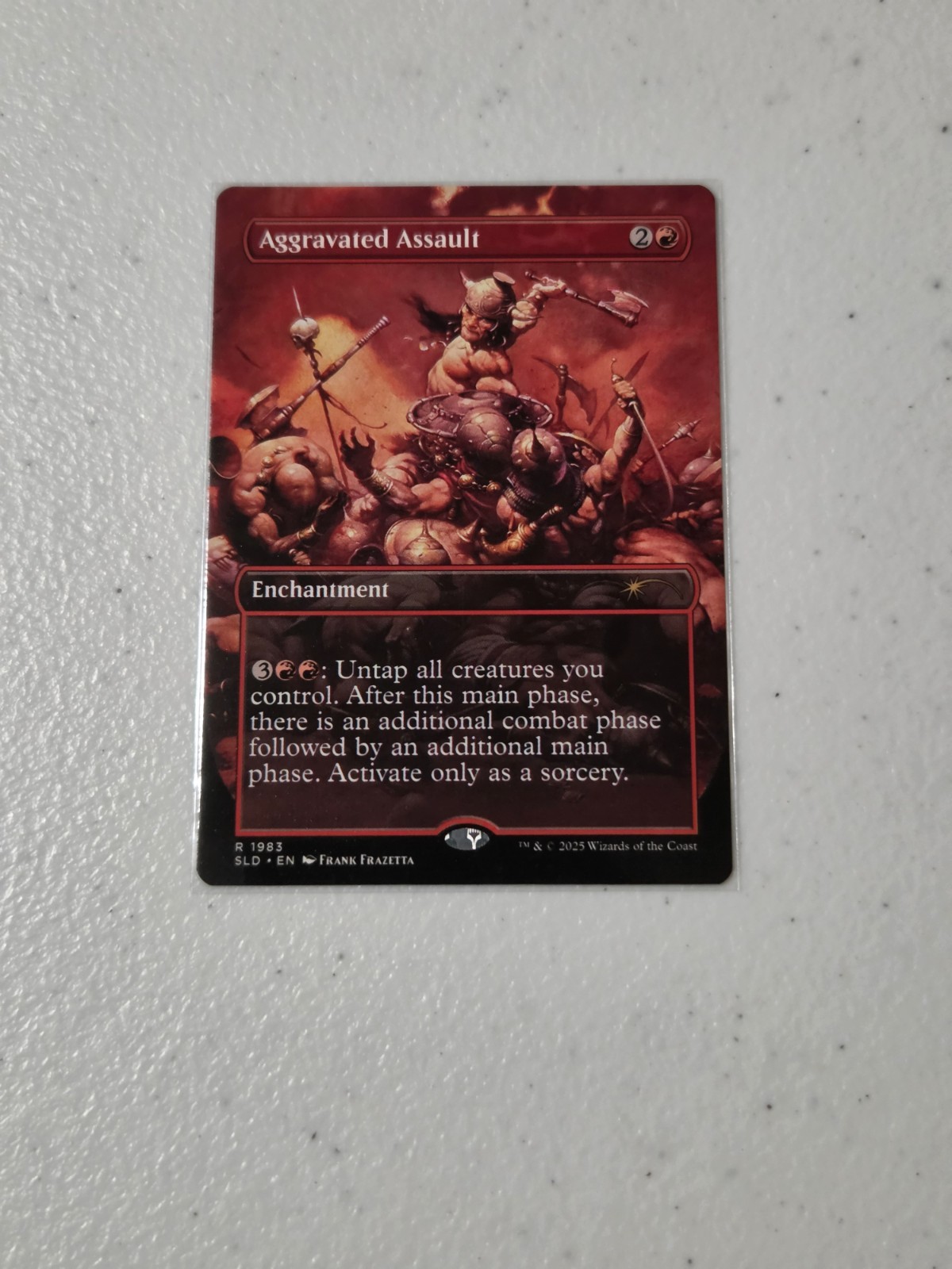 MTG Aggravated Assault - Secret Lair: Frank Frazetta: 2nd Exhibition NM