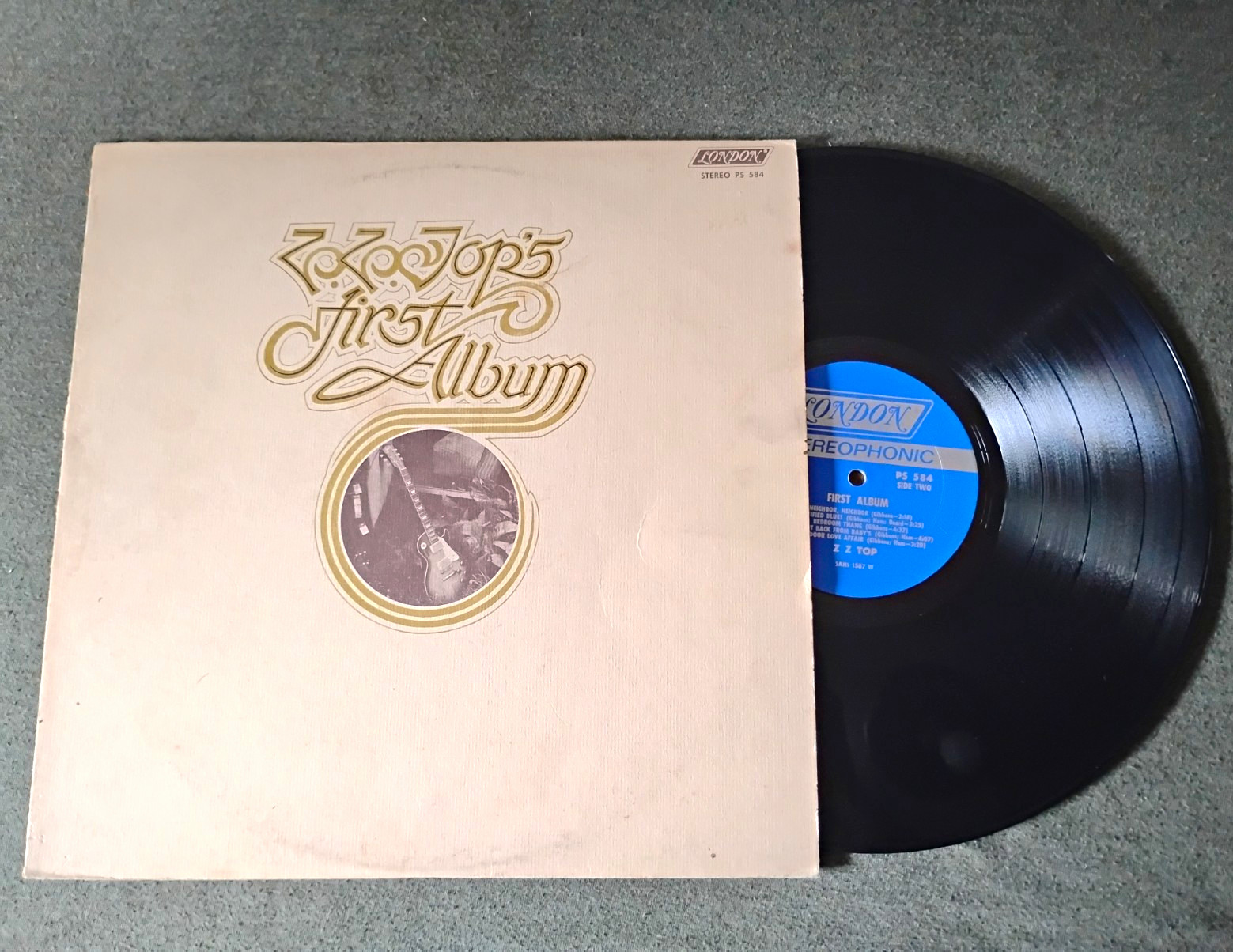 ZZ Top First Album Vinyl LP London PS 584  1971