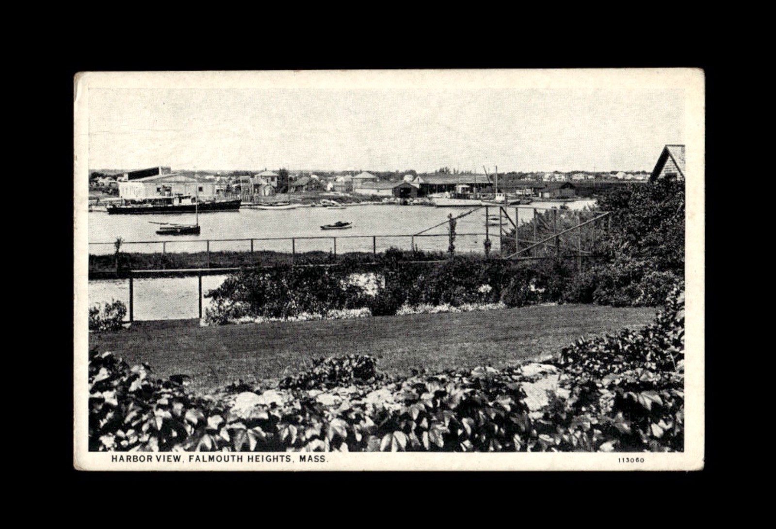 Falmouth Heights Massachusetts Harbor View Postcard Posted 1930 Falmouth Heights Massachusetts Harbor View Postcard Posted 1930