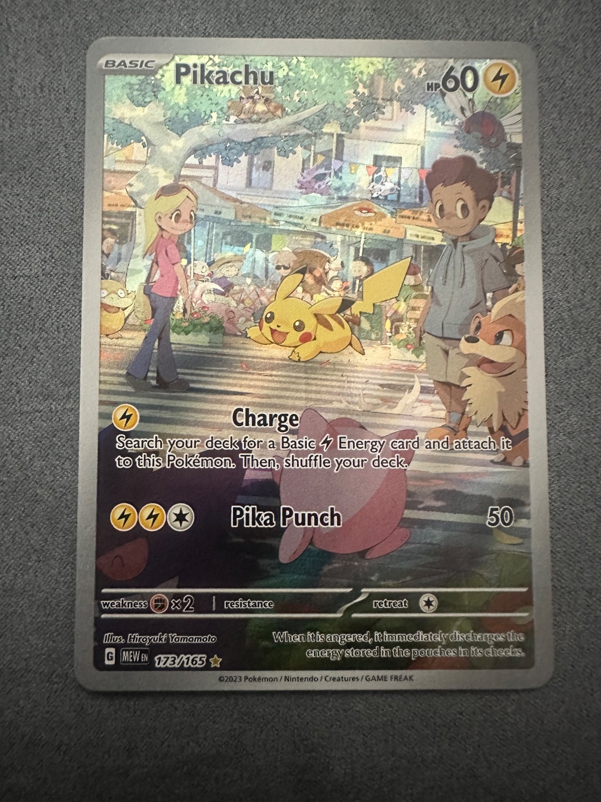 Pikachu 173/165 Sv: Scarlet & Violet 151 Holo Pikachu 173/165 Sv: Scarlet & Violet 151 Holo