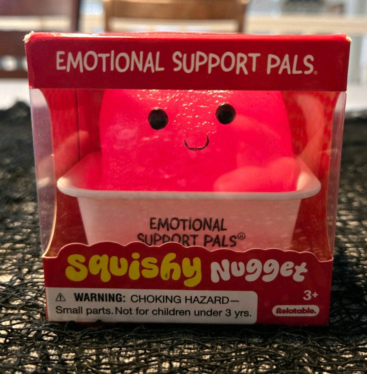 Emotional Support Pals Squishy Nugget Pink Stress Relief Firm Squeeze Toy 🔥