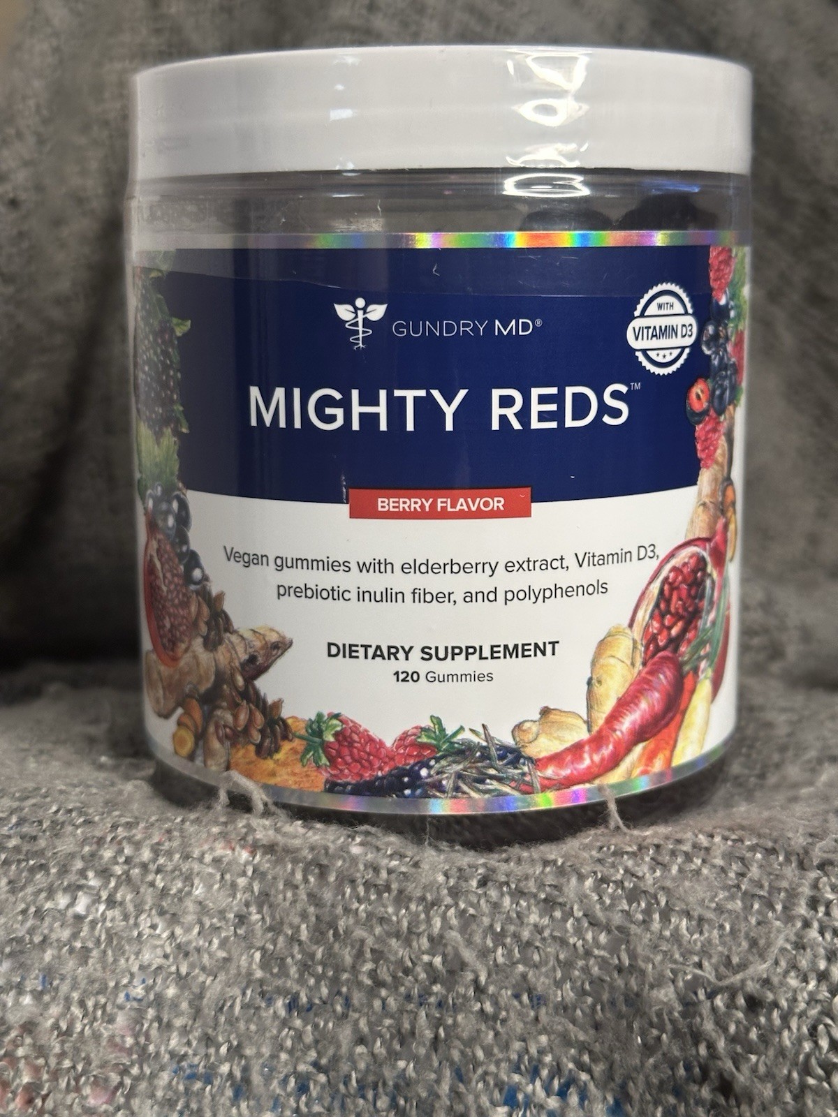Authentic MD Mighty Reds Gummies Multivitamin Supplement. 120 Gummies