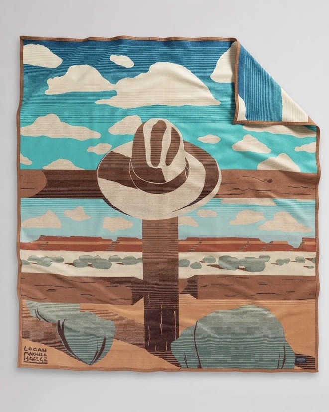 Pendleton Rodeo Collection~ Resting Place ~ Cowboy Wool Blanket 64βx72β NWT π΄ Pendleton Rodeo Collection~ Resting Place ~ Cowboy Wool Blanket 64βx72β NWT π΄