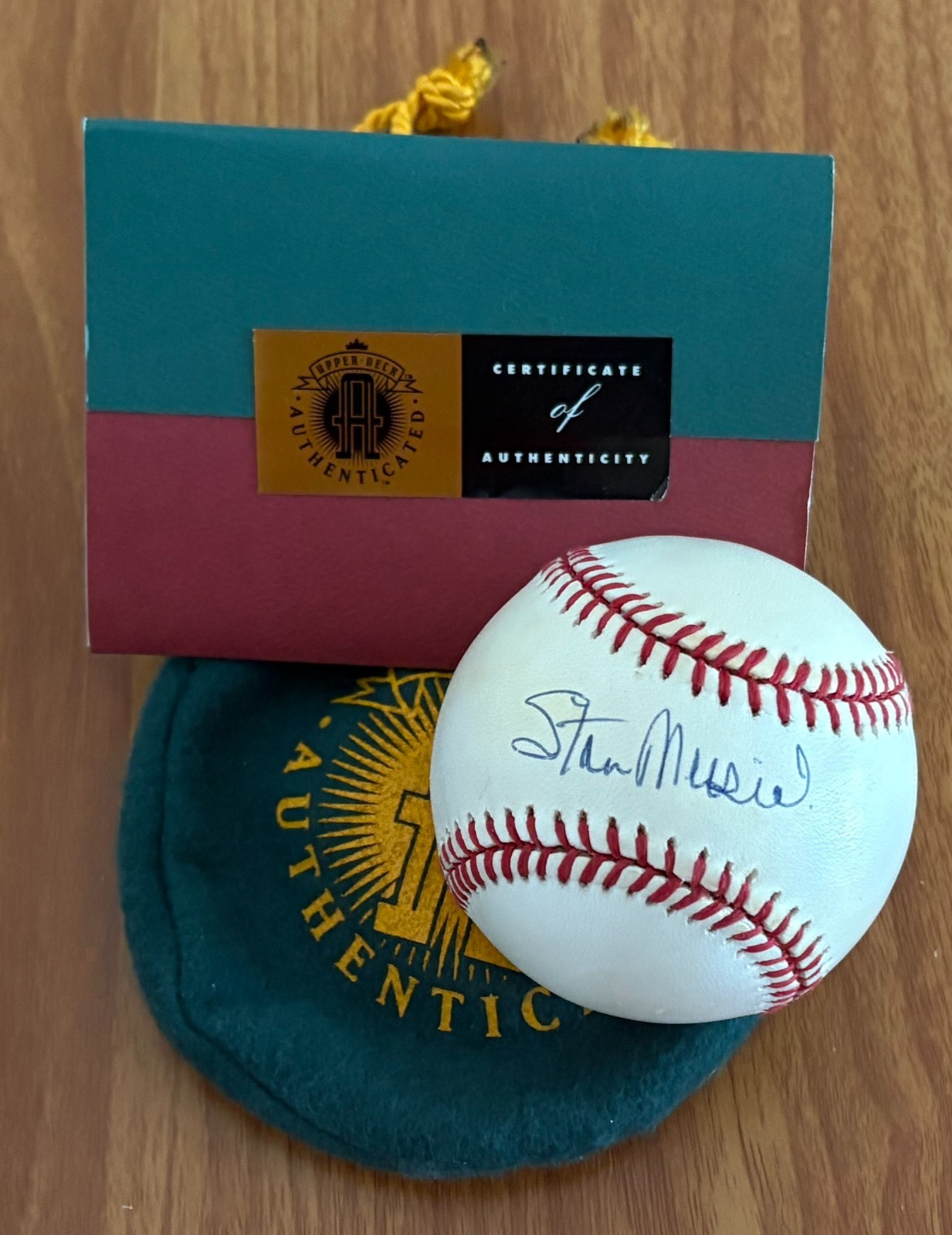 Signed Stan Musial Baseball UDA COA Autographed With Original UDA Box Signed Stan Musial Baseball UDA COA Autographed With Original UDA Box