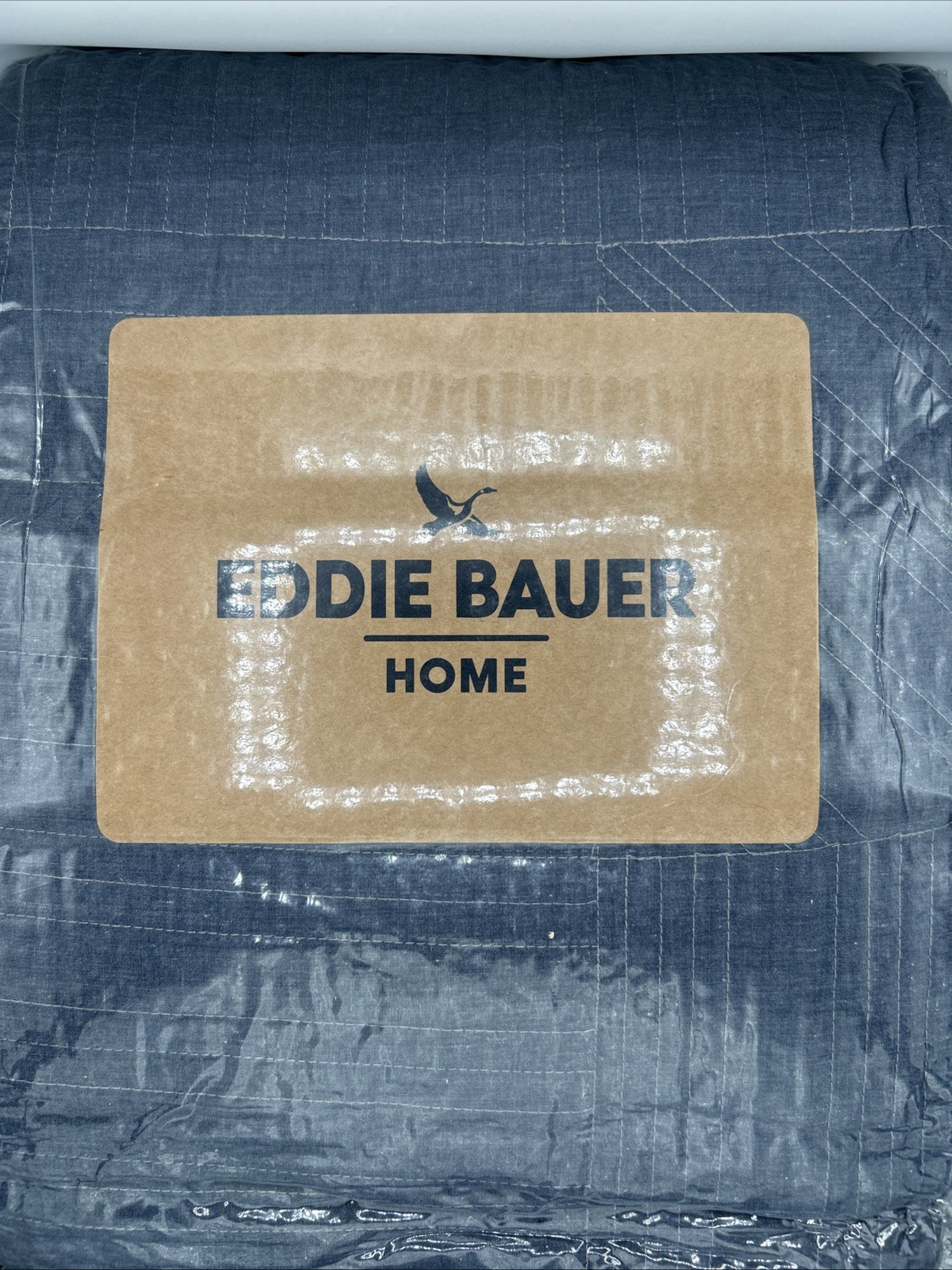 Eddie Bauer Hidden Lake Blue King Quilt Set Bedding Reversible w/ Matching Shams
