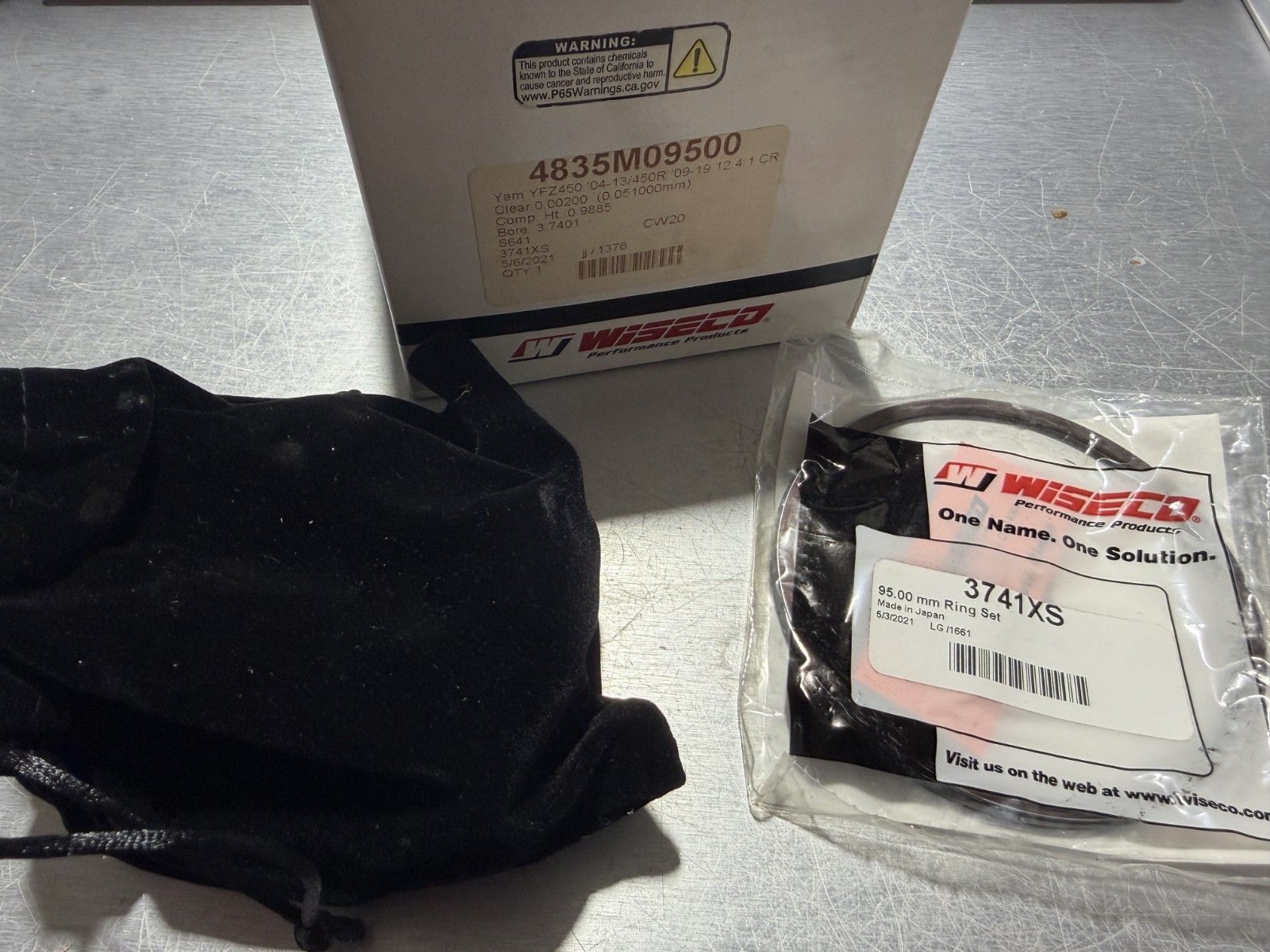 Wiseco - 4835M09500 - Piston Kit, Standard Bore 95.00mm, 12.4:1 Compression Wiseco - 4835M09500 - Piston Kit, Standard Bore 95.00mm, 12.4:1 Compression
