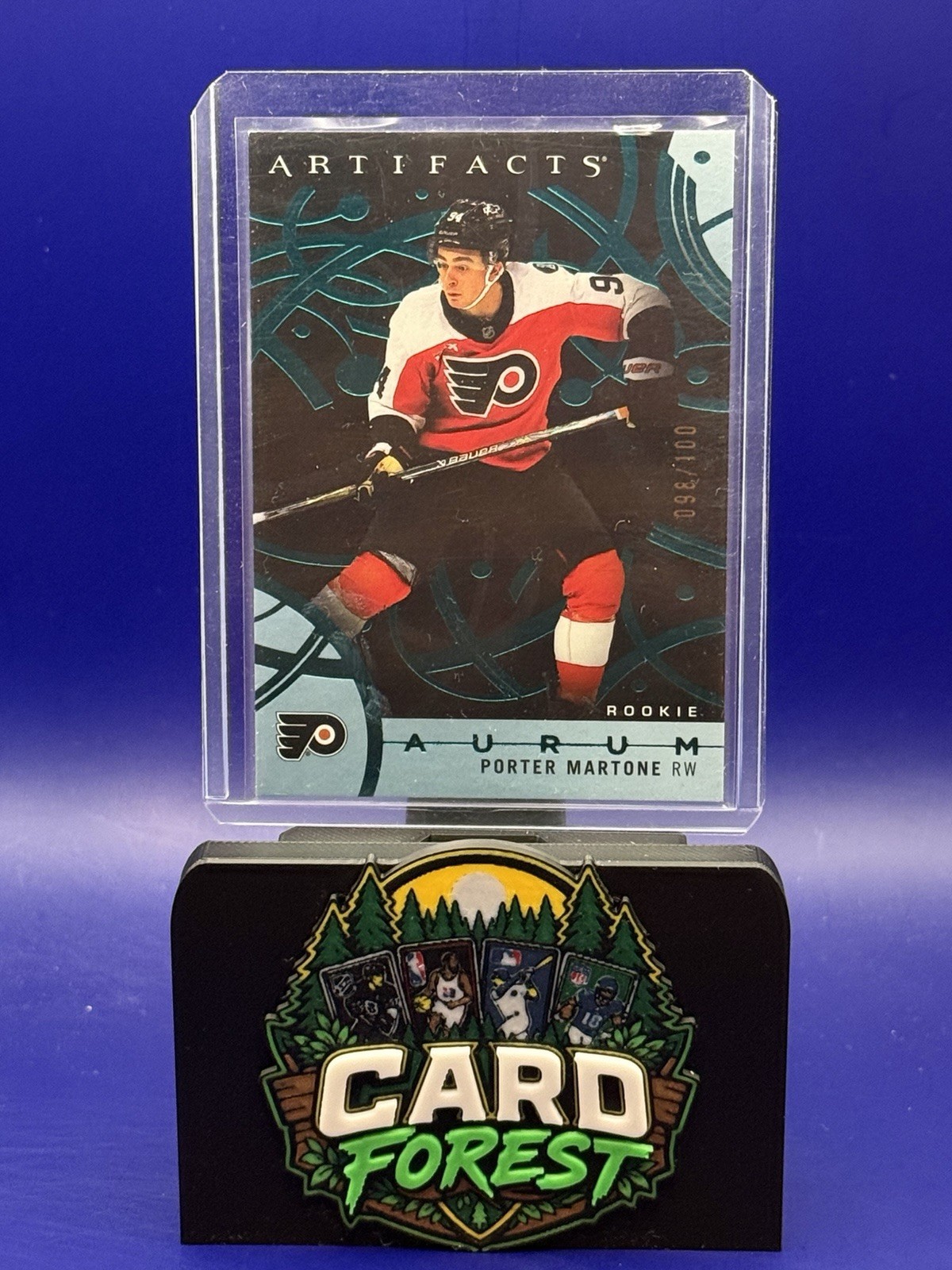 2026-27 Artifacts Porter Martone Aurum Teal Rookie /100 #50 Flyers