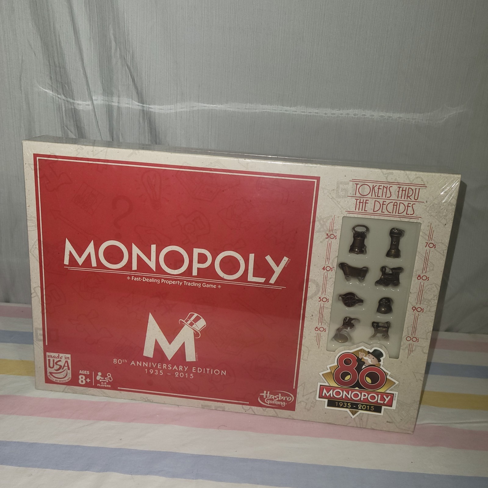 Monopoly 80th Anniversary Edition 1935-2015 New Sealed Hasbro Gaming Monopoly 80th Anniversary Edition 1935-2015 New Sealed Hasbro Gaming