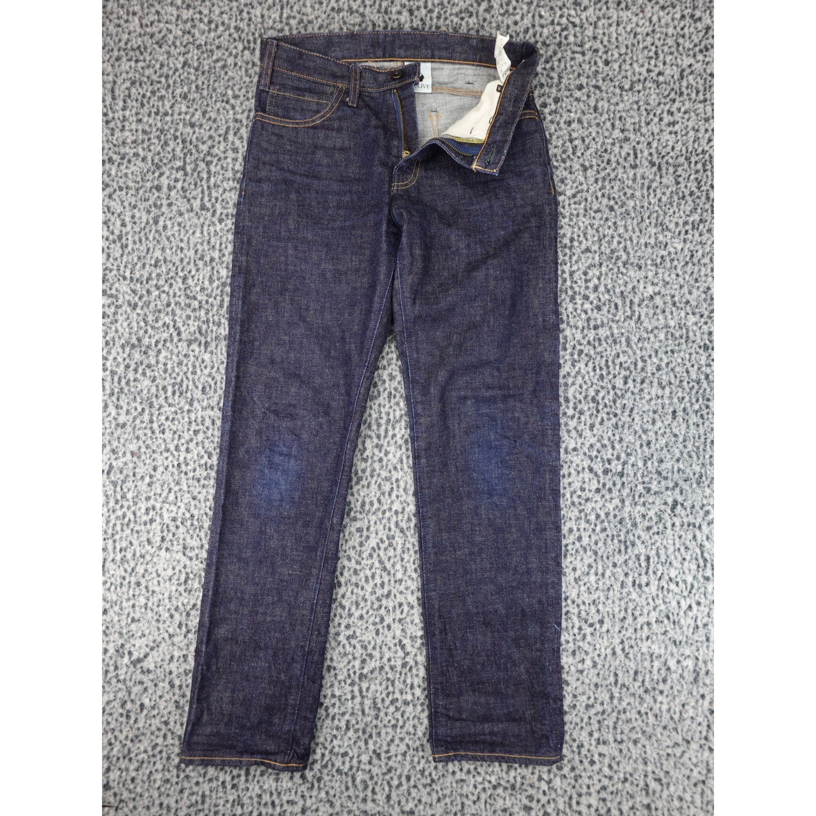 Soulive Raw Selvedge Denim Jeans Mens 28 Dark Indigo Good BLX-0202 Japan Made