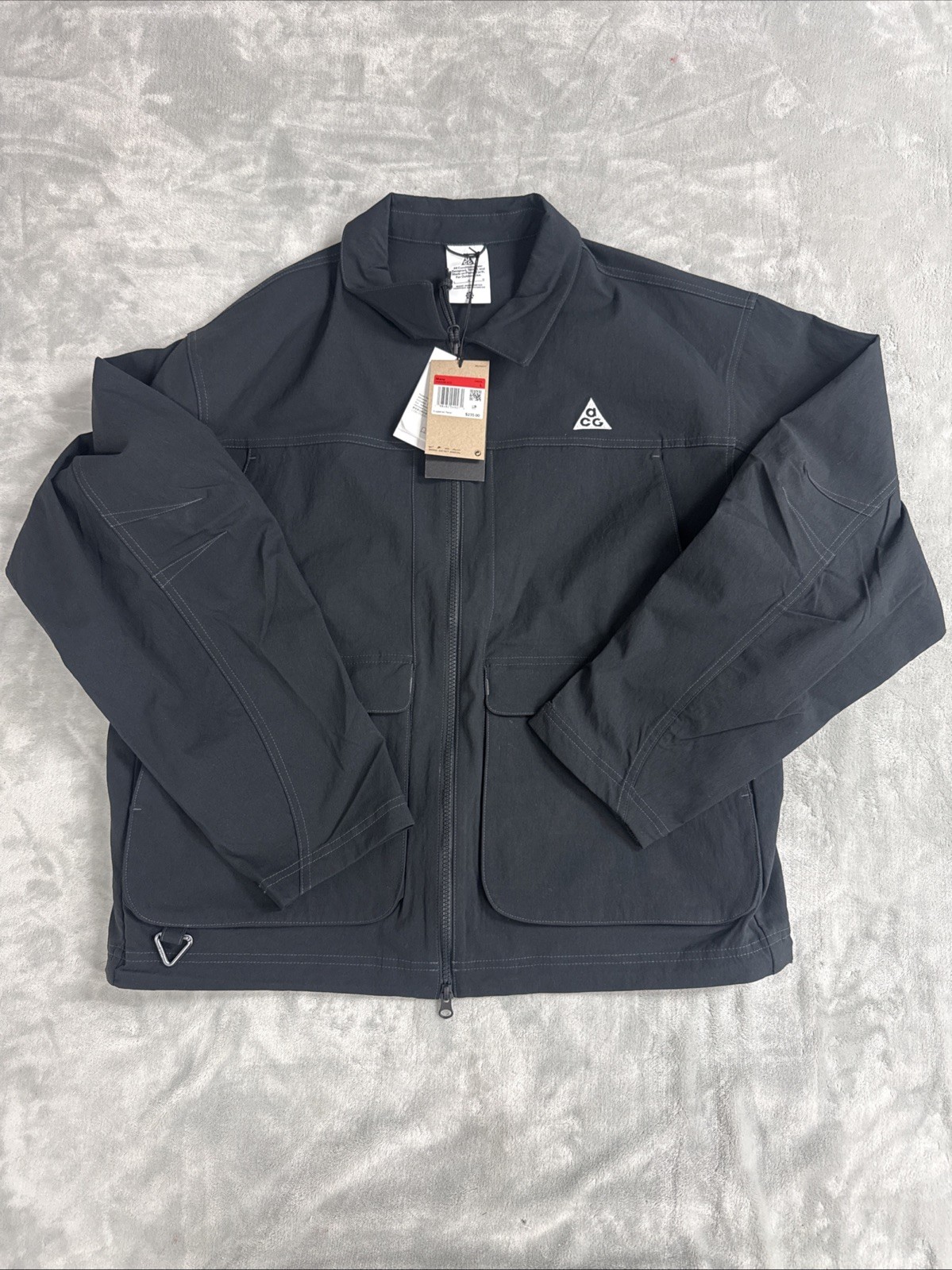Nike ACG Smith Summit UV Jacket Black HV0598 010 Men\'s Large 23x27 NWT
