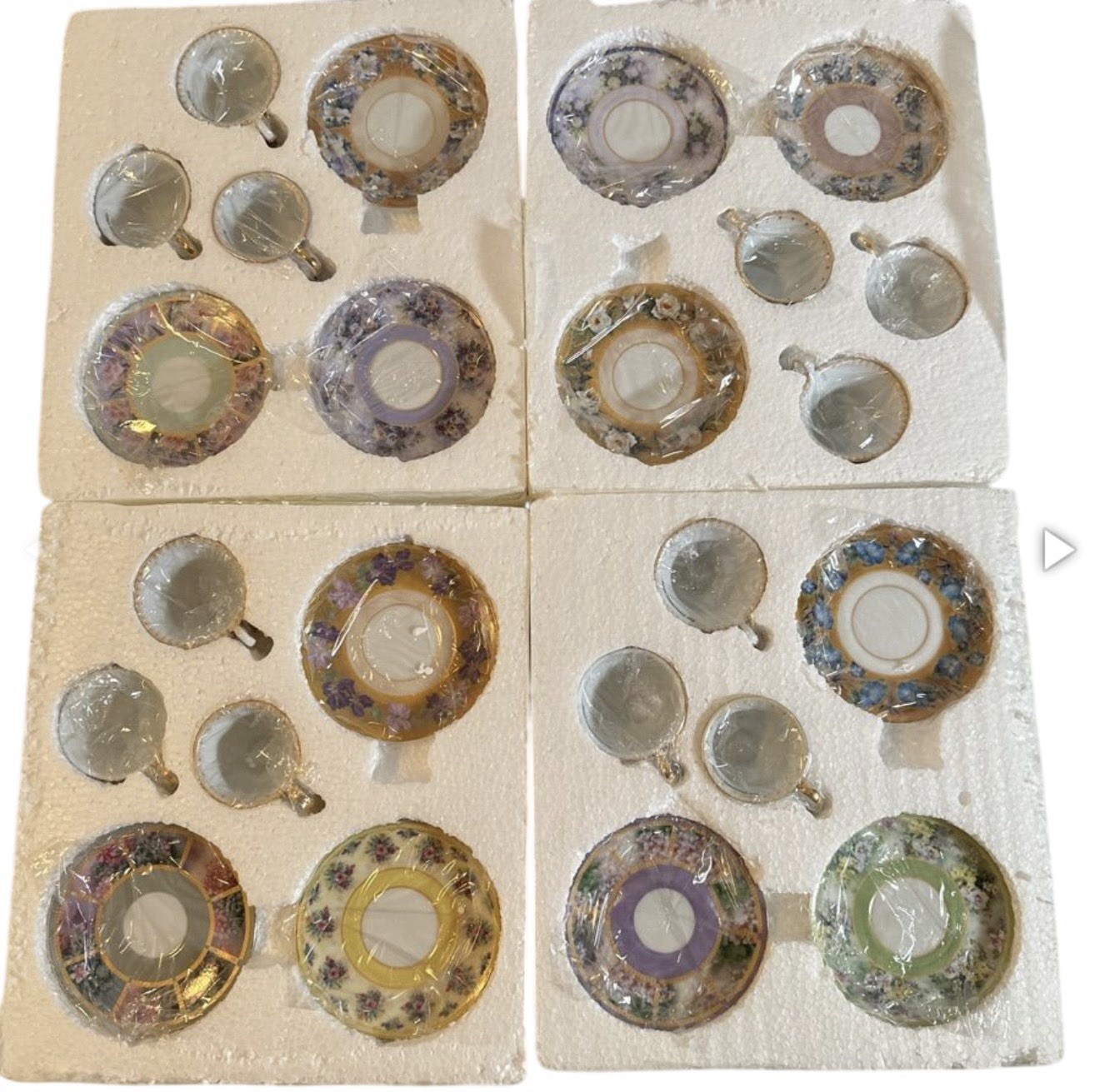 12 Bradford Exchange Lena Liu Miniature Teacup Saucer Sets COAs Unused Boxed