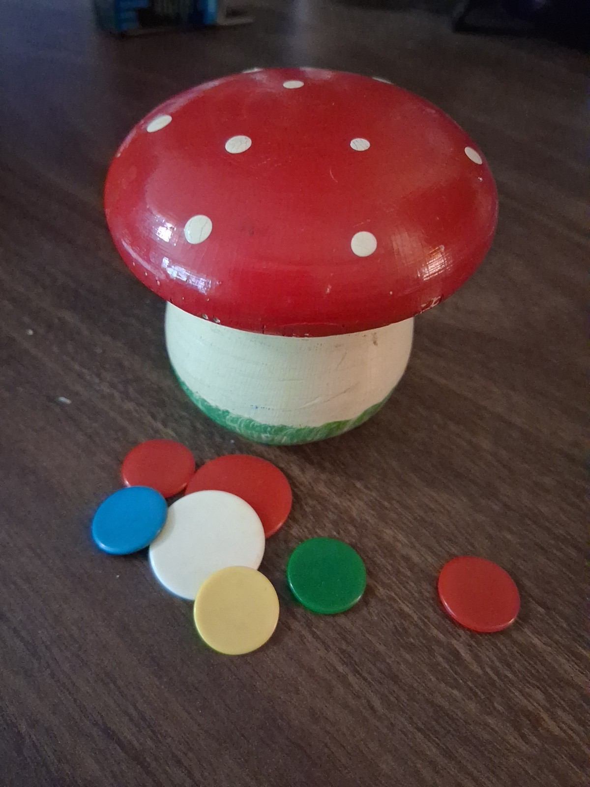 Antique Tiddlywinks Mushroom Game Antique Tiddlywinks Mushroom Game