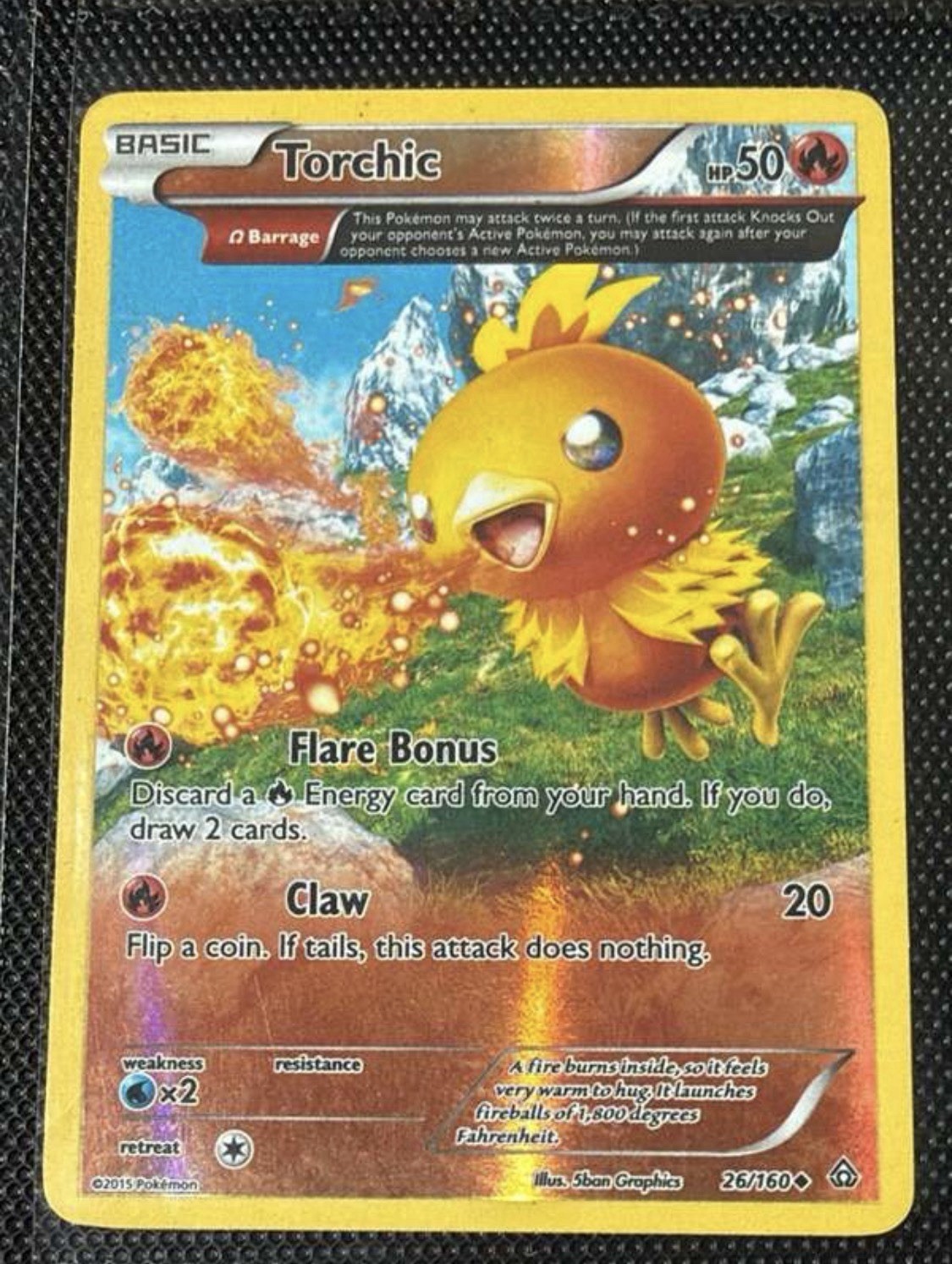 Torchic (Omega) 26/160 XY - Primal Clash Reverse Holo Torchic (Omega) 26/160 XY - Primal Clash Reverse Holo