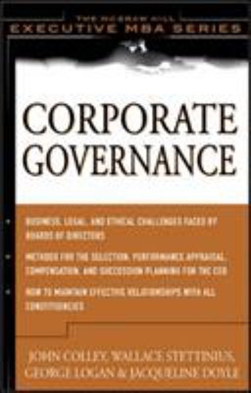 Corporate Governance Hardcover Corporate Governance Hardcover