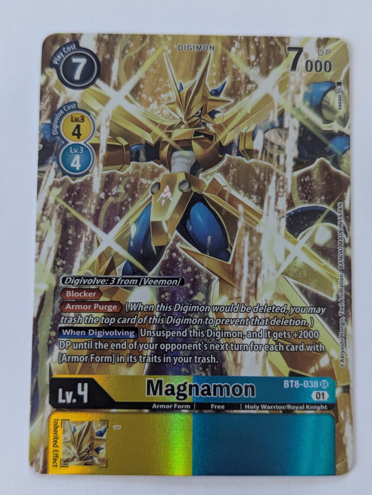 Digimon Card Game - Magnamon - BT8-038 SR - Alternate Alt Art Super Rare