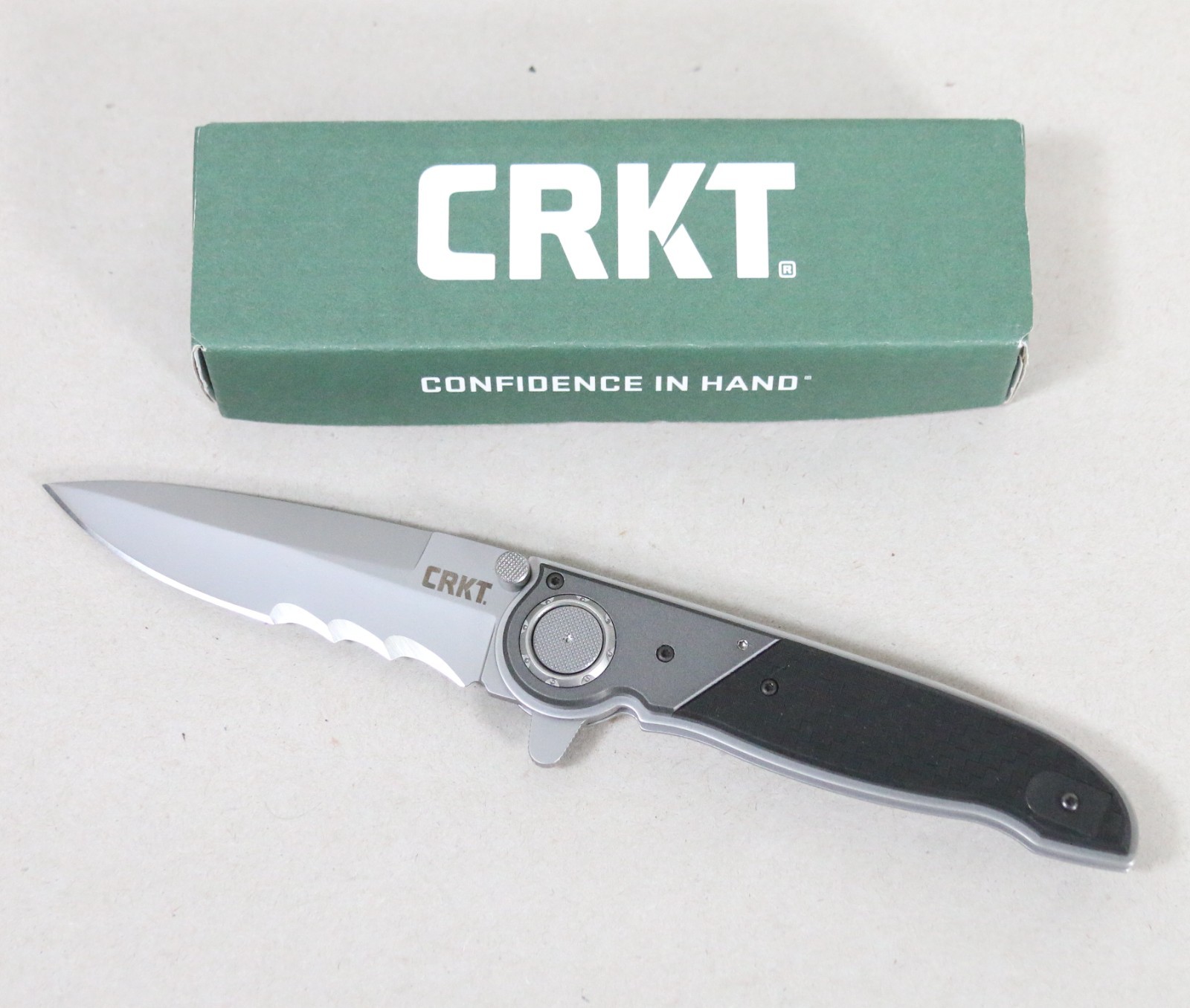 CRKT Knife M40-15 Manual Knife With Veff Serrations Spearpoint BRAND NEW