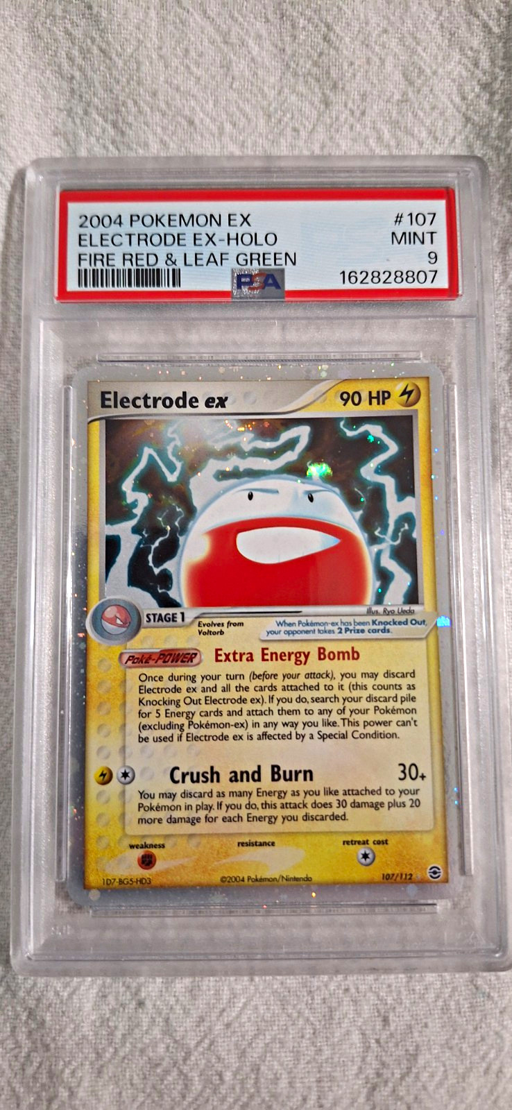 Pokémon 2004 EX FireRed & LeafGreen Electrode ex Holo 107/112 PSA 9 Pokémon 2004 EX FireRed & LeafGreen Electrode ex Holo 107/112 PSA 9