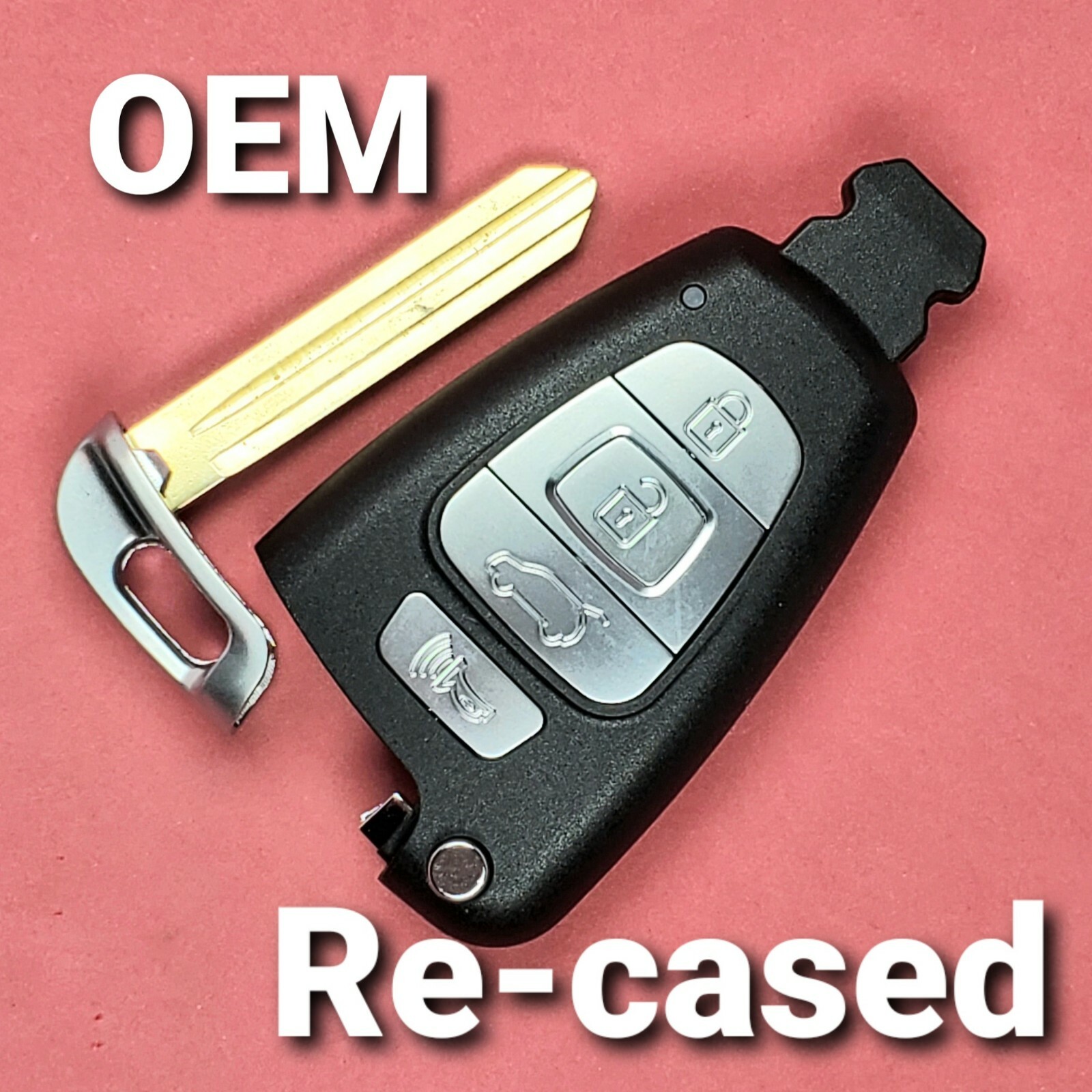 Read Condition -SY5SVISMKFNA04  Re-cased OEM Hyundai Veracruz Smart Key 4B Hatch