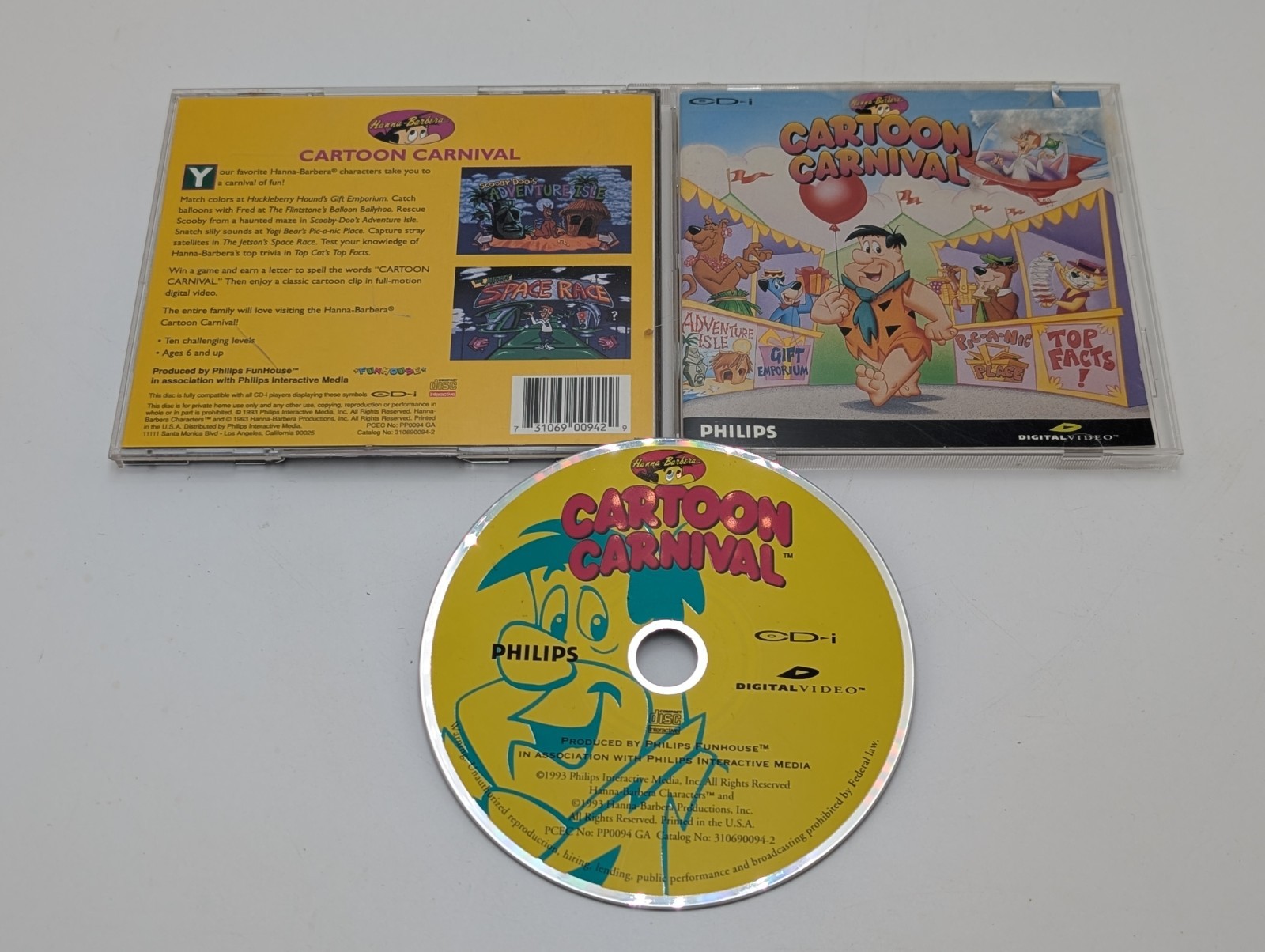 Cartoon Carnival Philips CD-i 1993 Philips Interactive Media Complete