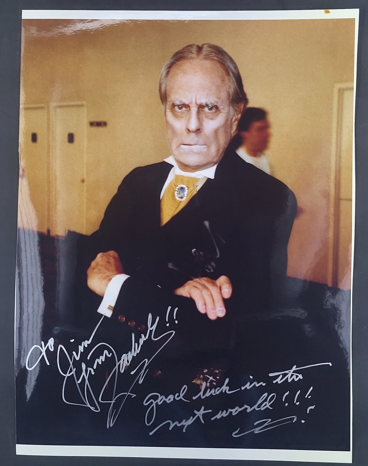 Zacherley Signed  8x10 Photo  John Zacherle Vintage Autograph Very Unique